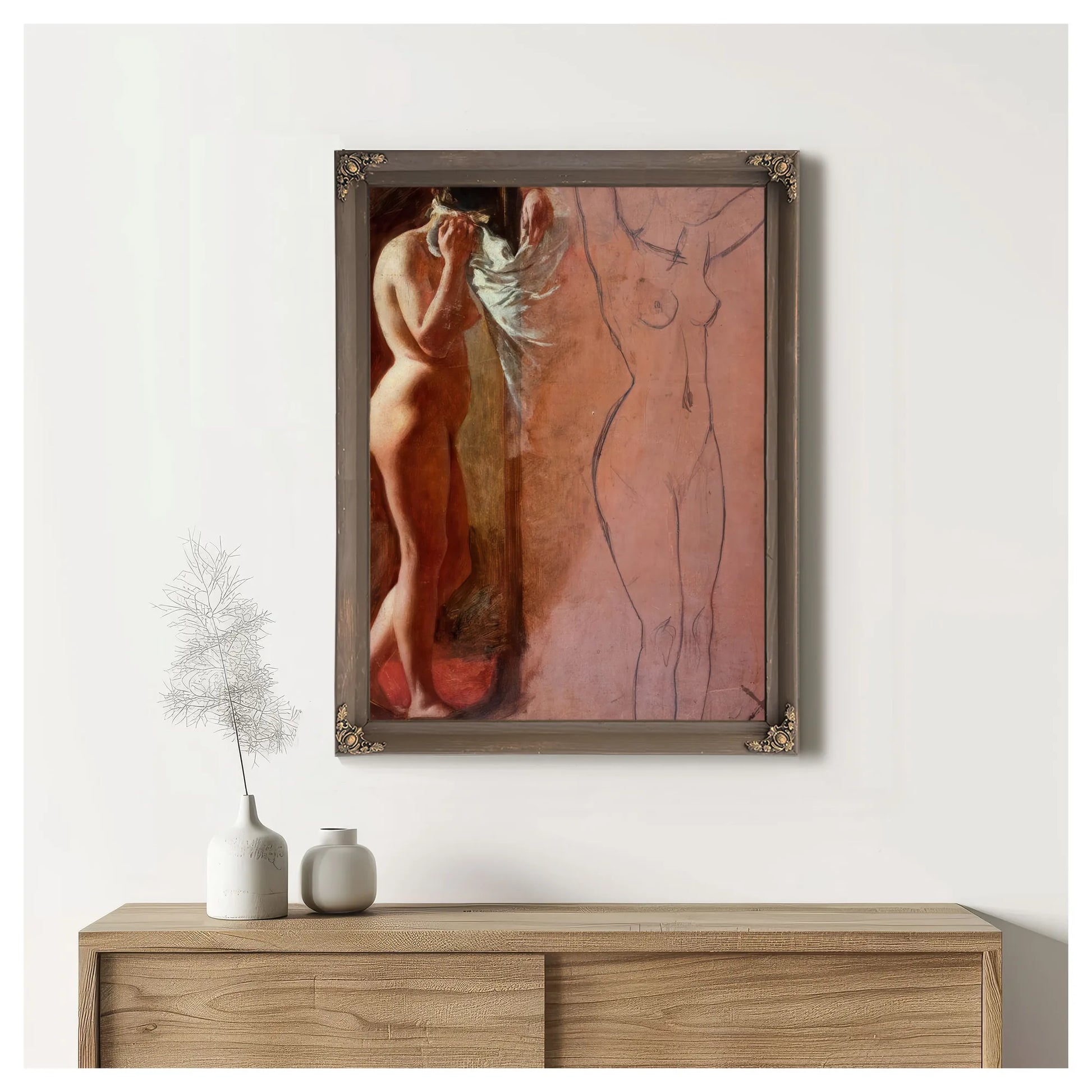 Study Of A Nude Female Figure By William Etty Fine Art Print