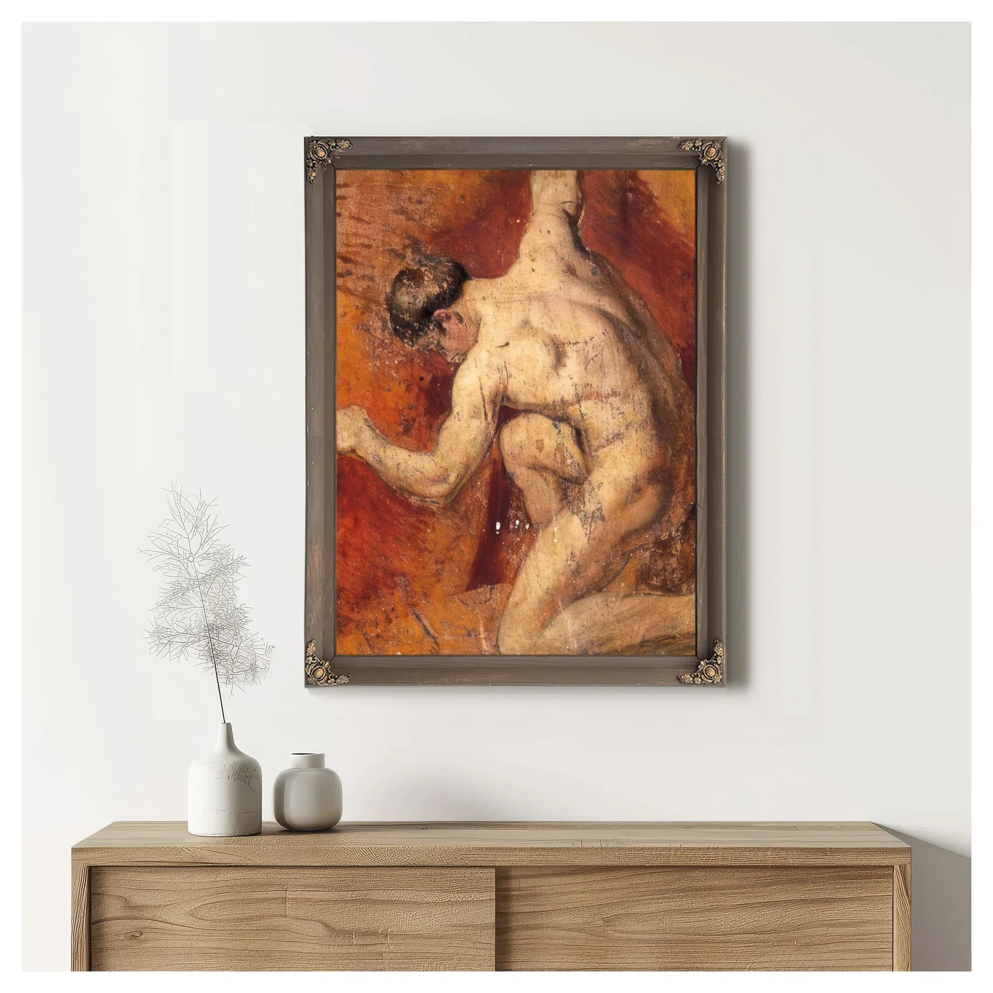 Male Nude 33 By William Etty Fine Art Print
