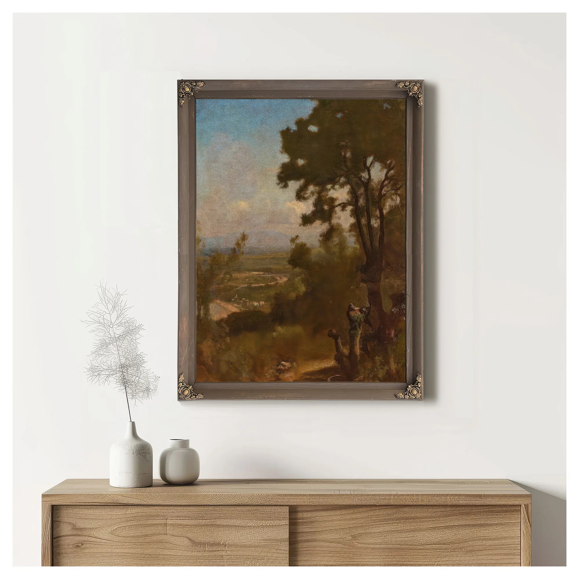 Valley Near Perugia By George Inness Fine Art Print