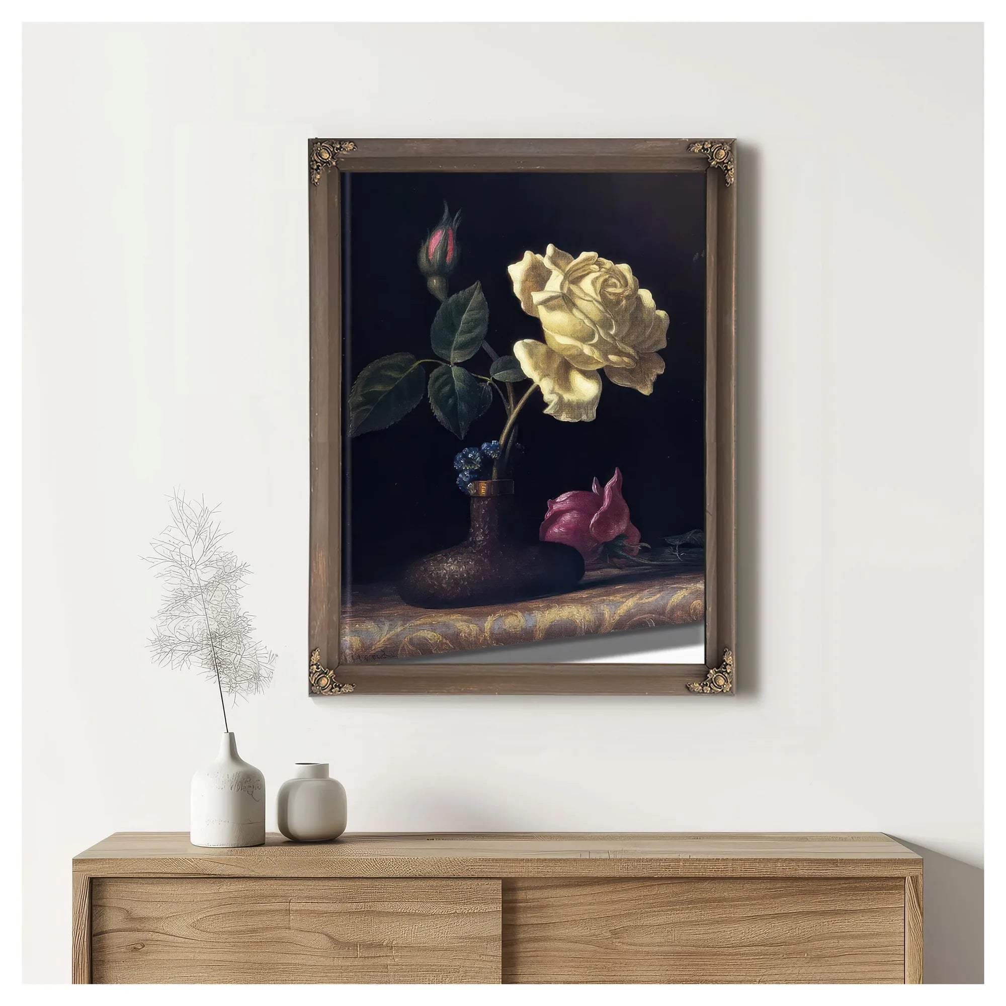 The White Rose By Martin Johnson Heade Fine Art Print