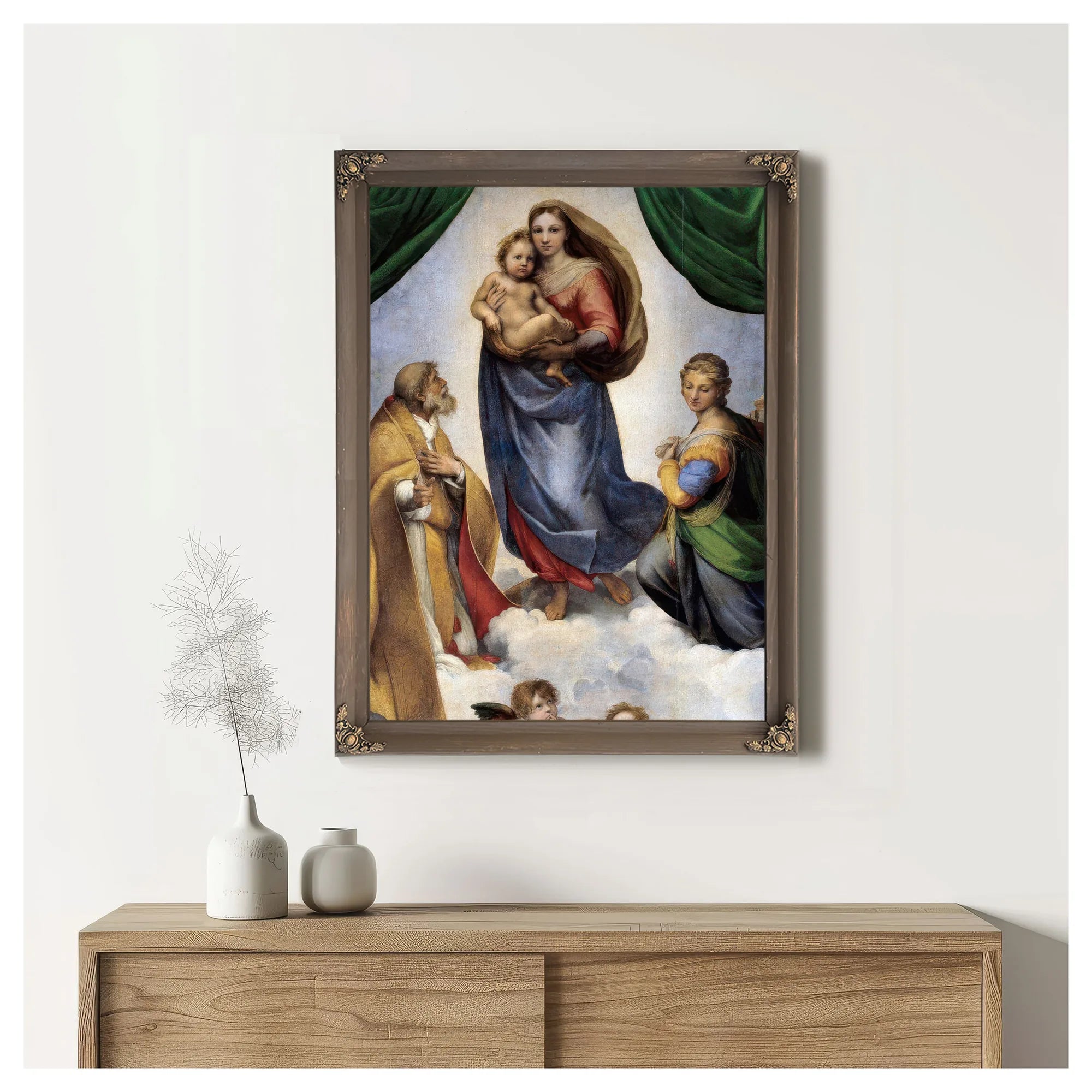 The Sistine Madonna By Raphael Fine Art Print
