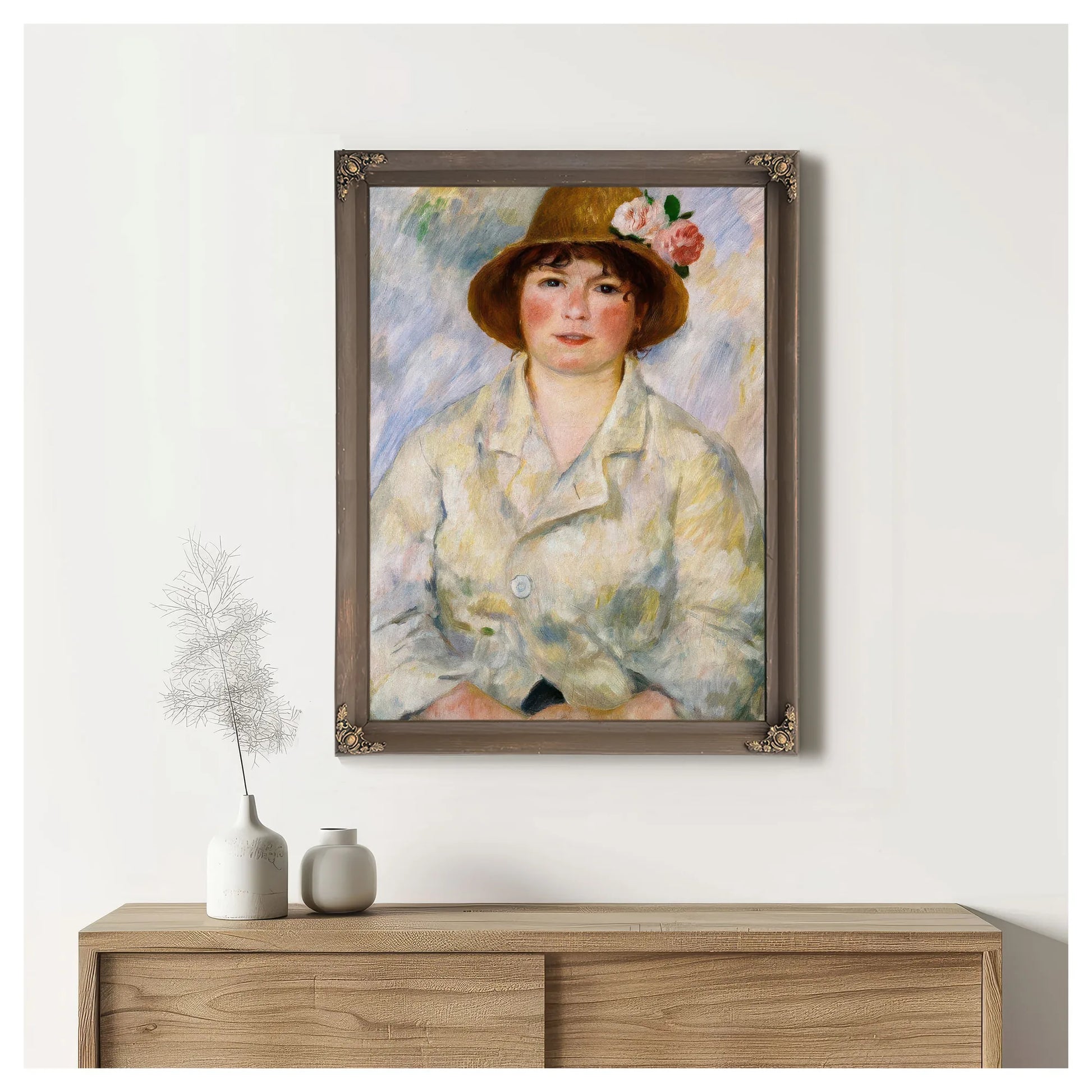 Portrait Of Madame Renoir By Pierre August Renoir Fine Art Print