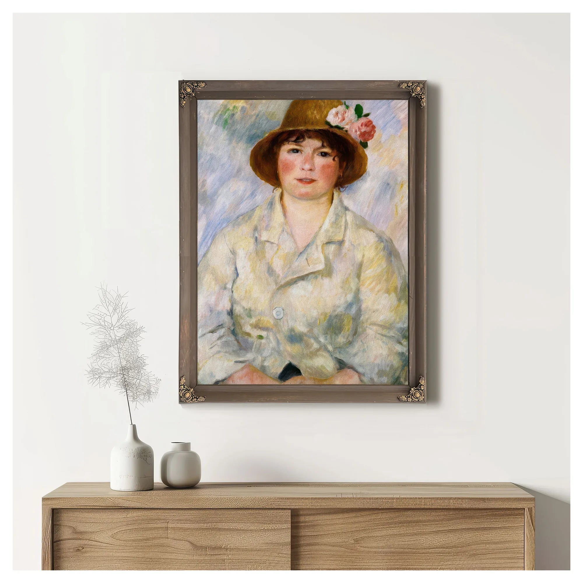 Portrait Of Madame Renoir By Pierre August Renoir Fine Art Print