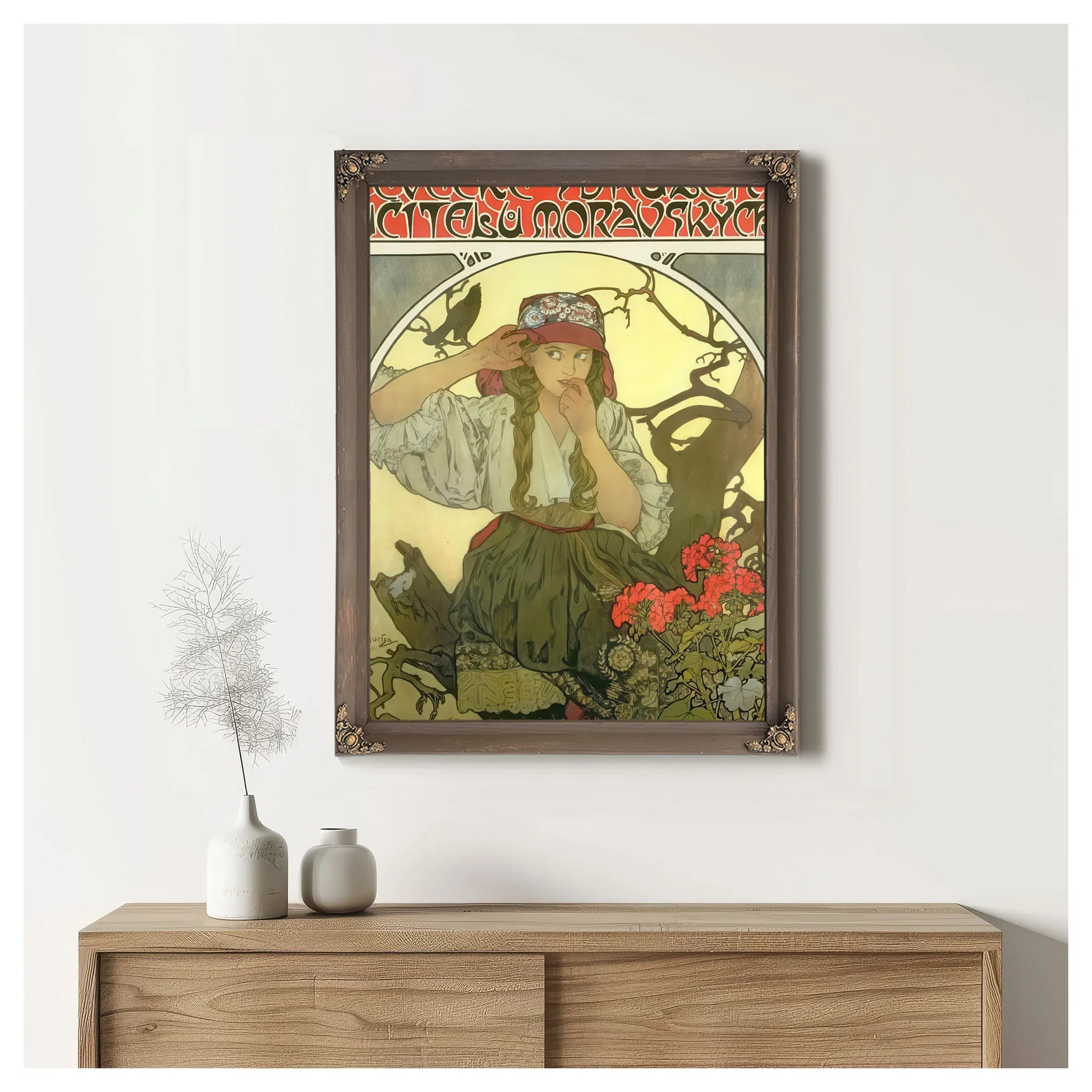 Moravian Teachers Choir By Alphonse Mucha Fine Art Print