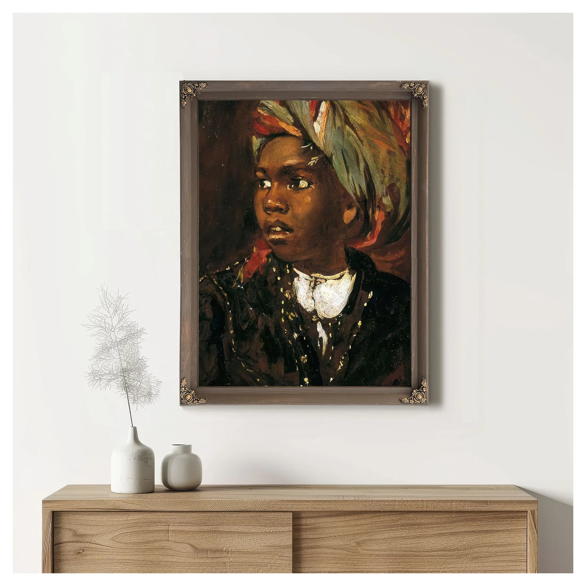 Study Of A Black Boy By William Etty Fine Art Print