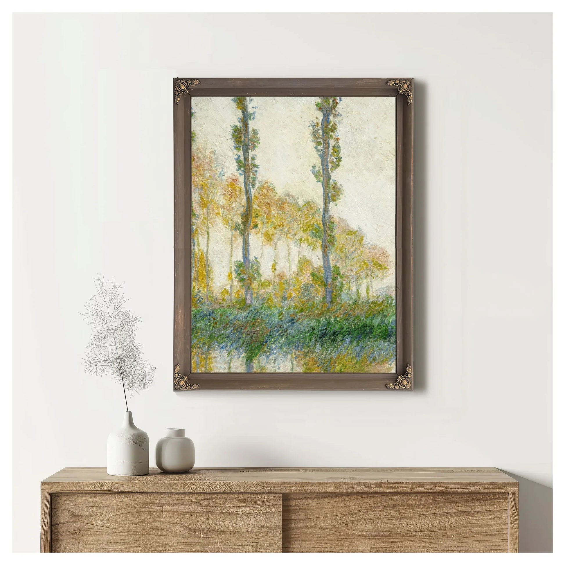 The Three Trees, Autumn By Claude Monet Fine Art Print