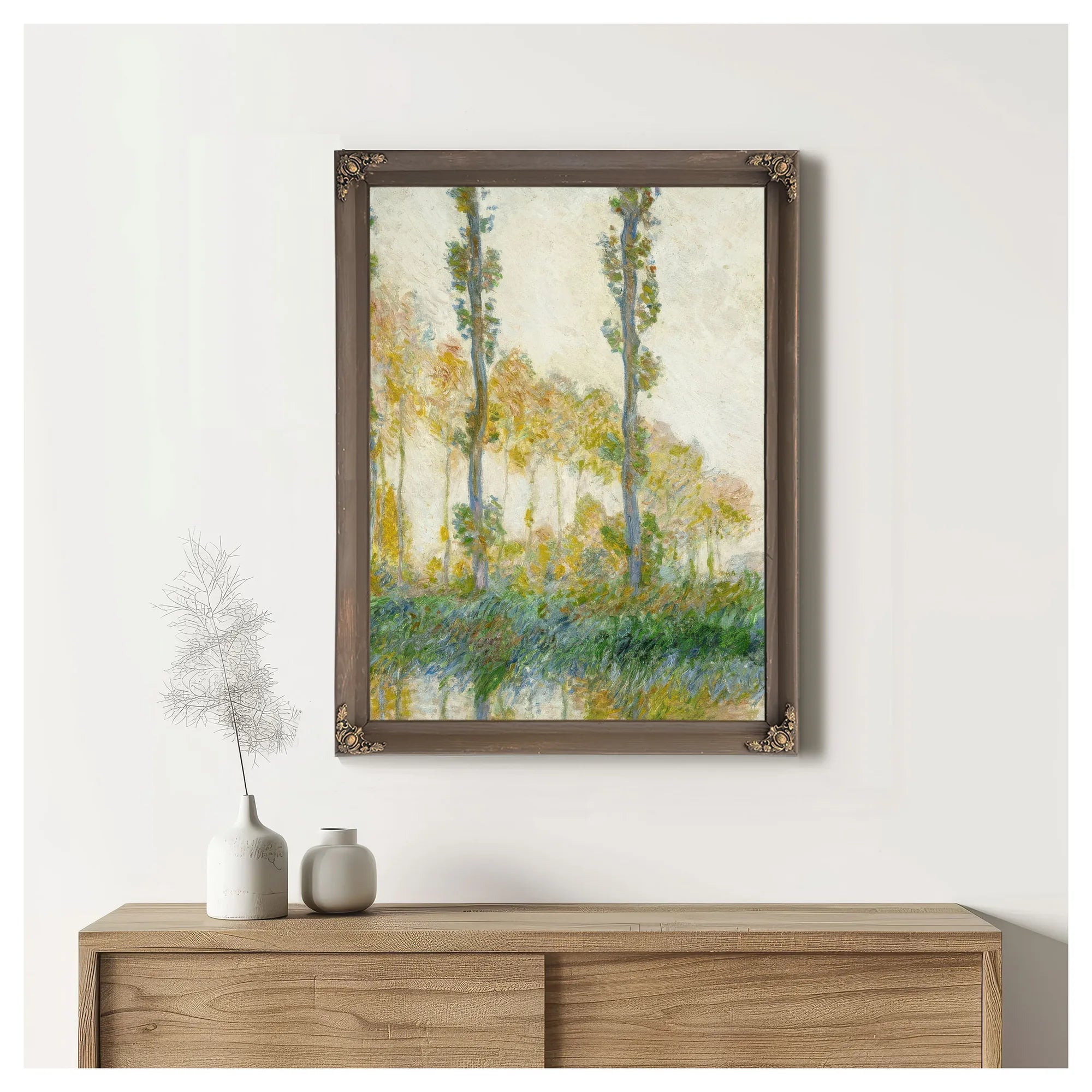 The Three Trees, Autumn By Claude Monet Fine Art Print