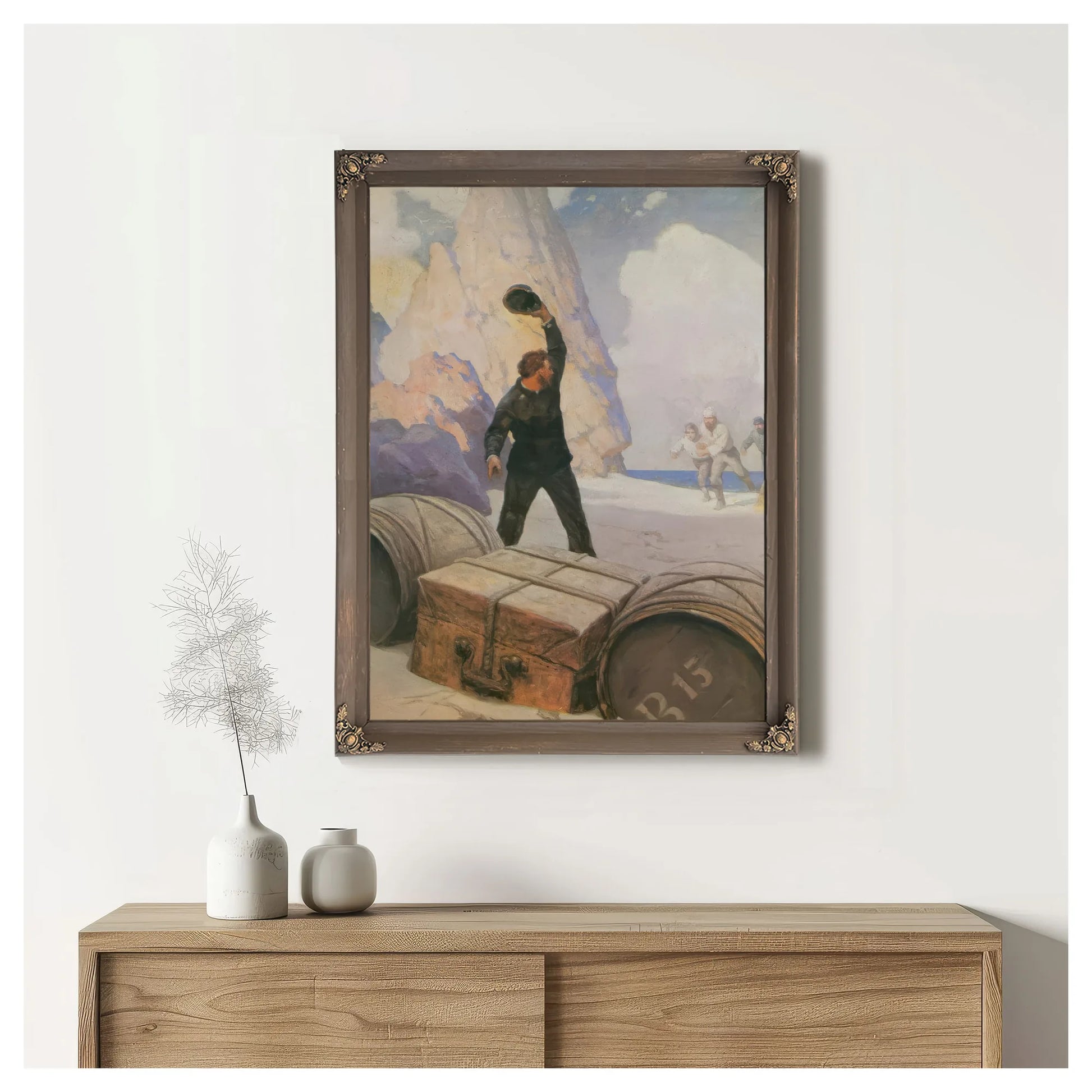 The Discovery Of The Chest By NC Wyeth Fine Art Print