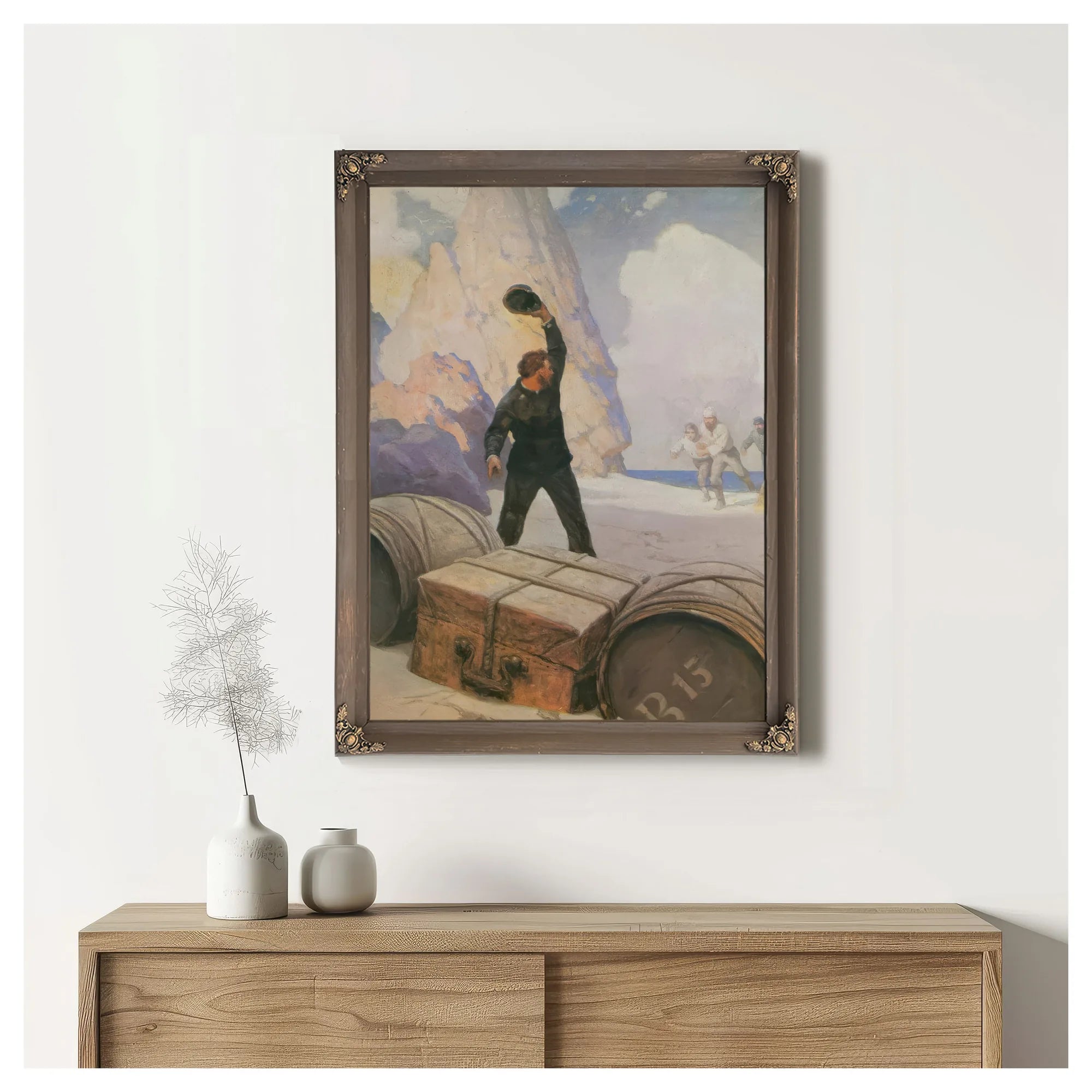 The Discovery Of The Chest By NC Wyeth Fine Art Print