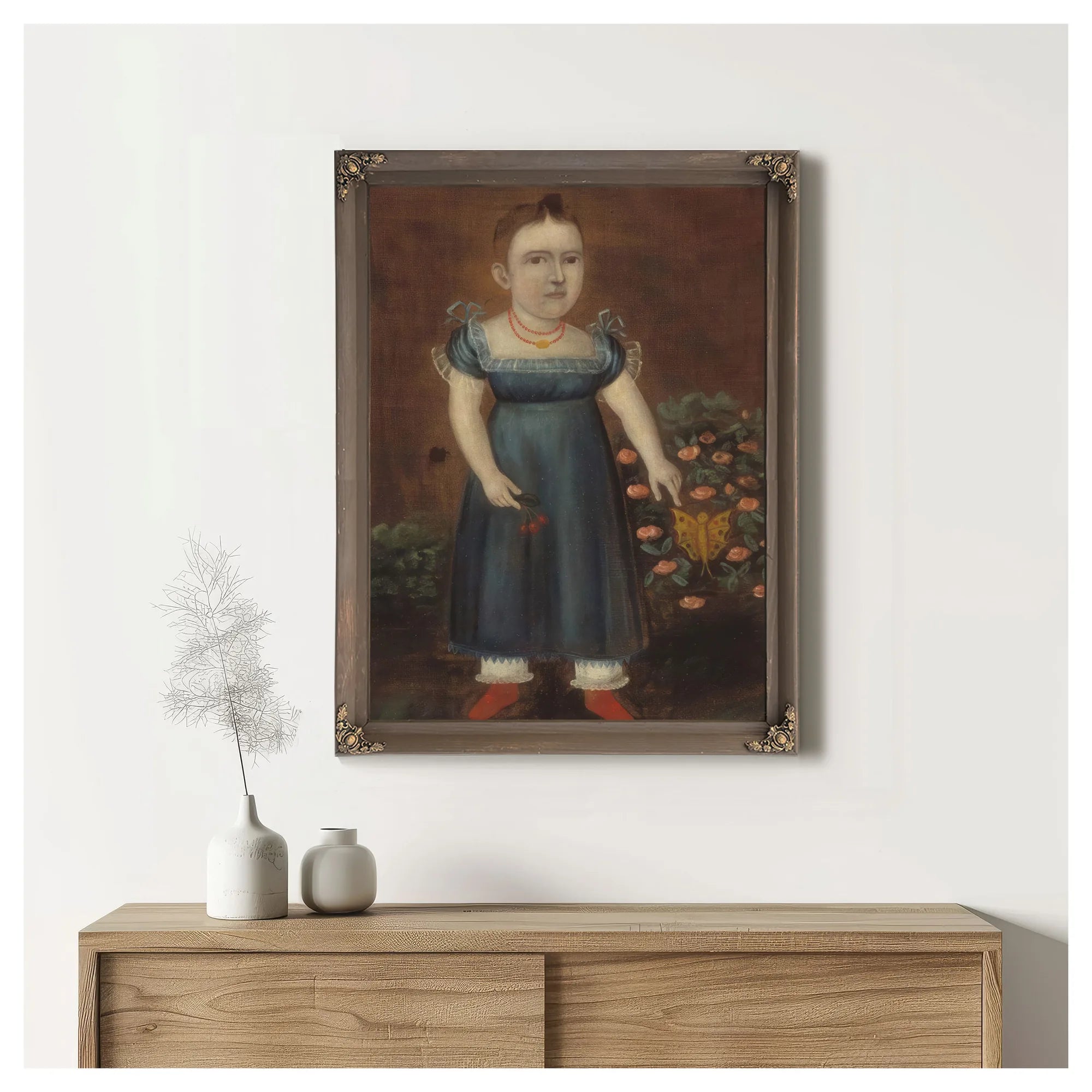 Portrait Of Adelia Ellender 1805 By Joshua Johnson Fine Art Print