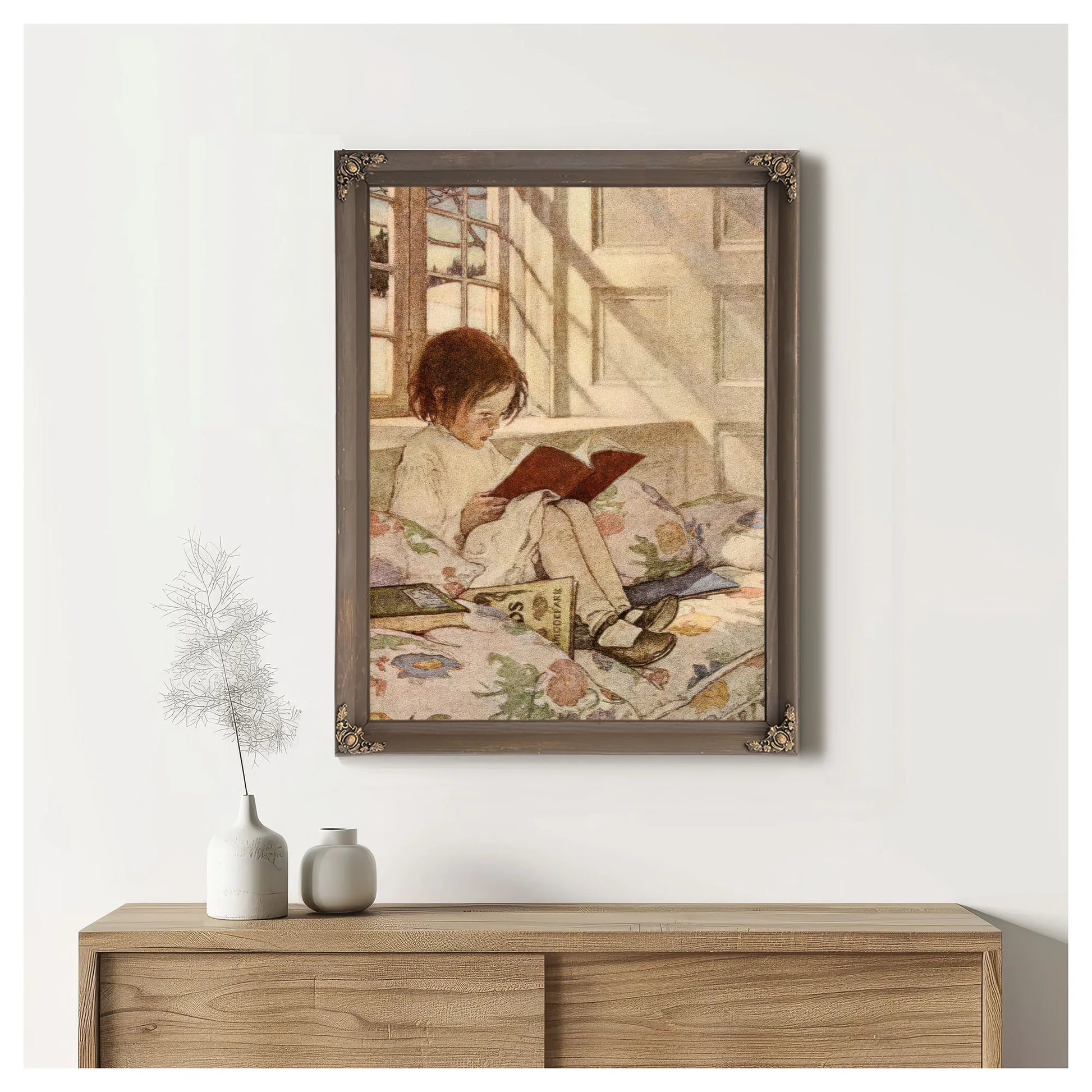Picture Books In Winter By Jessie Willcox Smith Fine Art Print