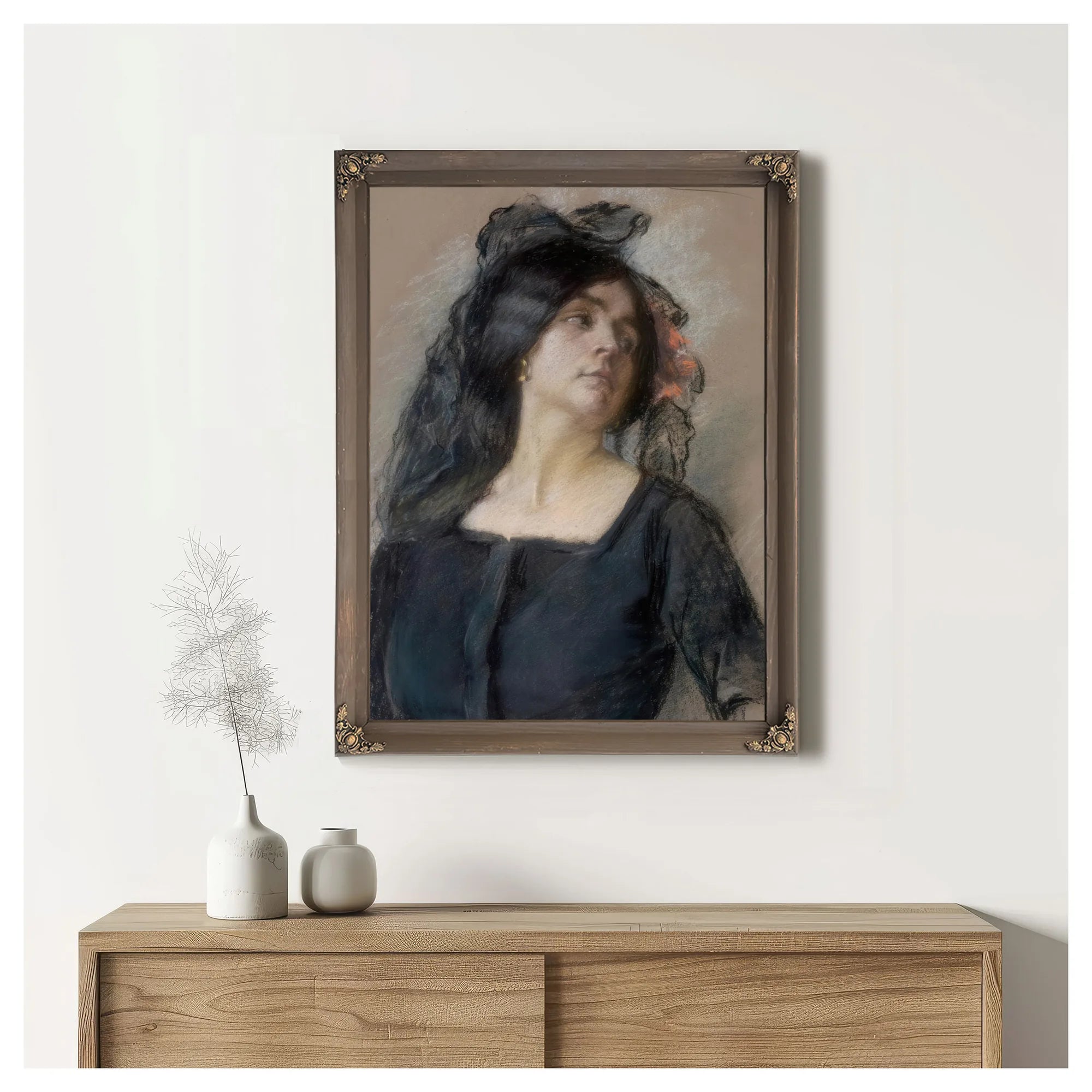 Spanish Woman By Alice Pike Barney Fine Art Print