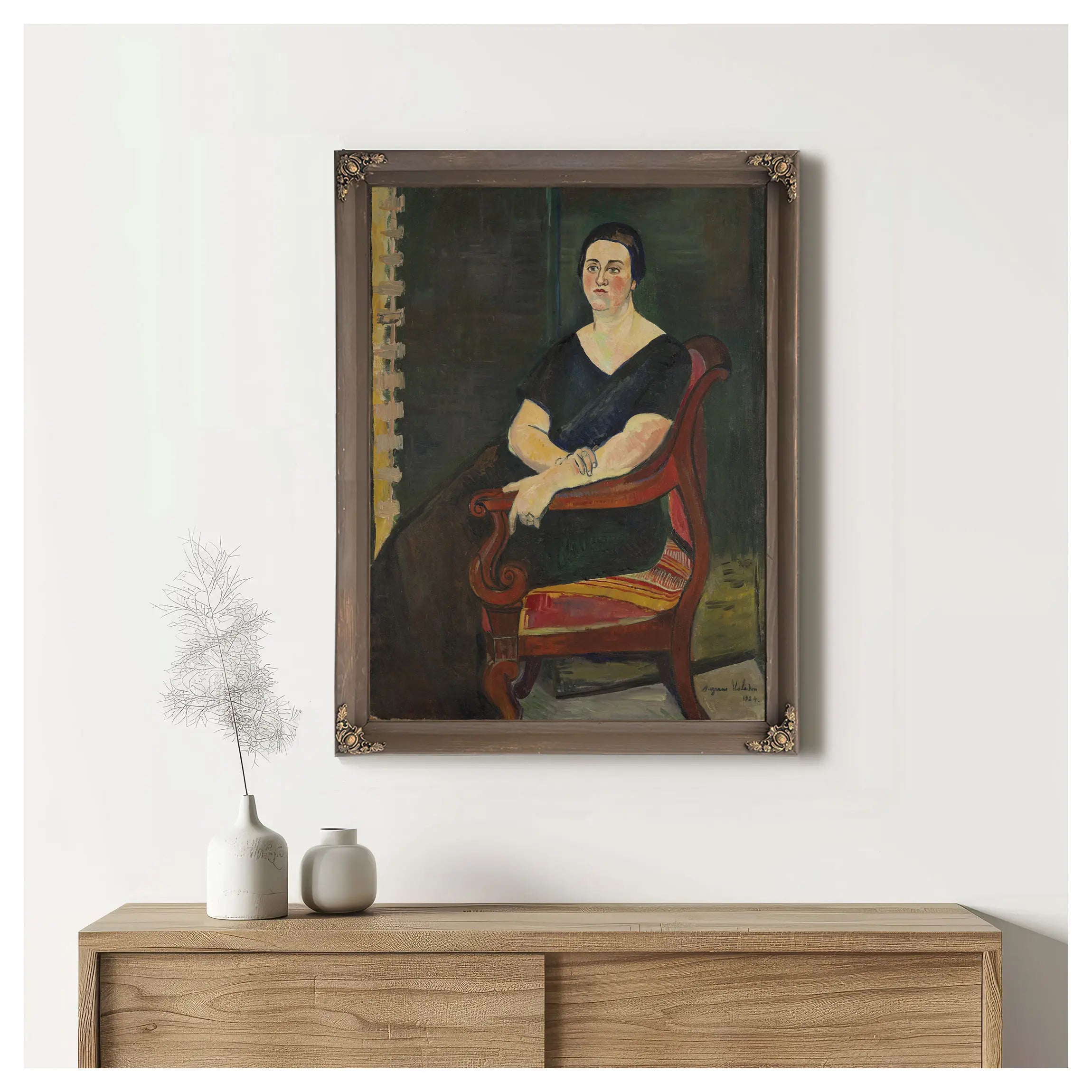 Portrait De Madame Germaine Eisenmann by Suzanne Valadon