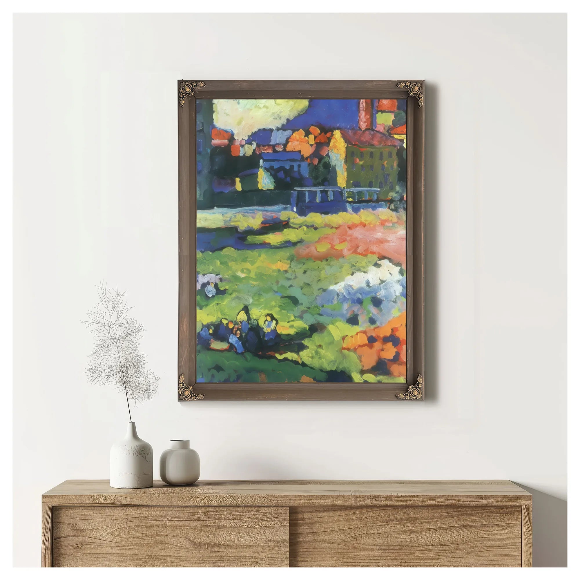Munich Schwabing With The Church Of St. Ursul 1908 By Wassily Kandinsky Fine Art Print