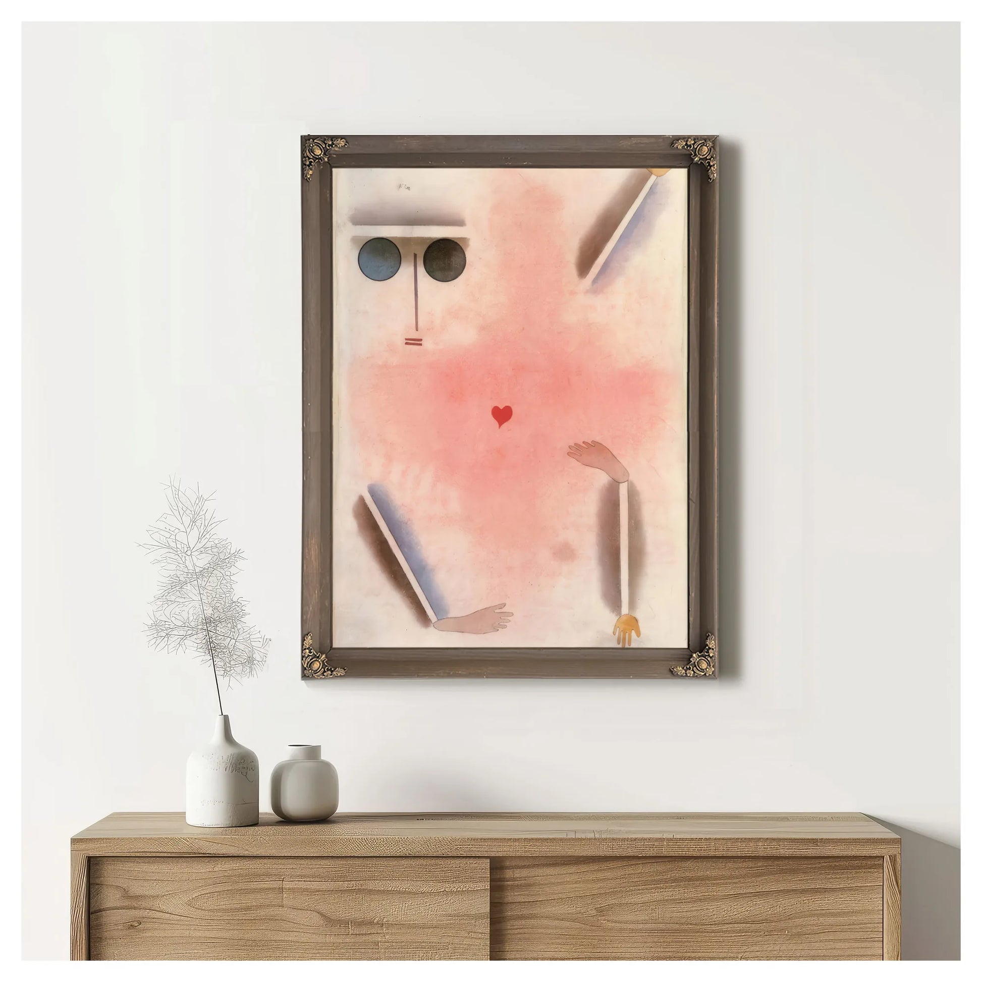 Has Head Hand Foot And Heart 1930 S4 (214) By Paul Klee Fine Art Print