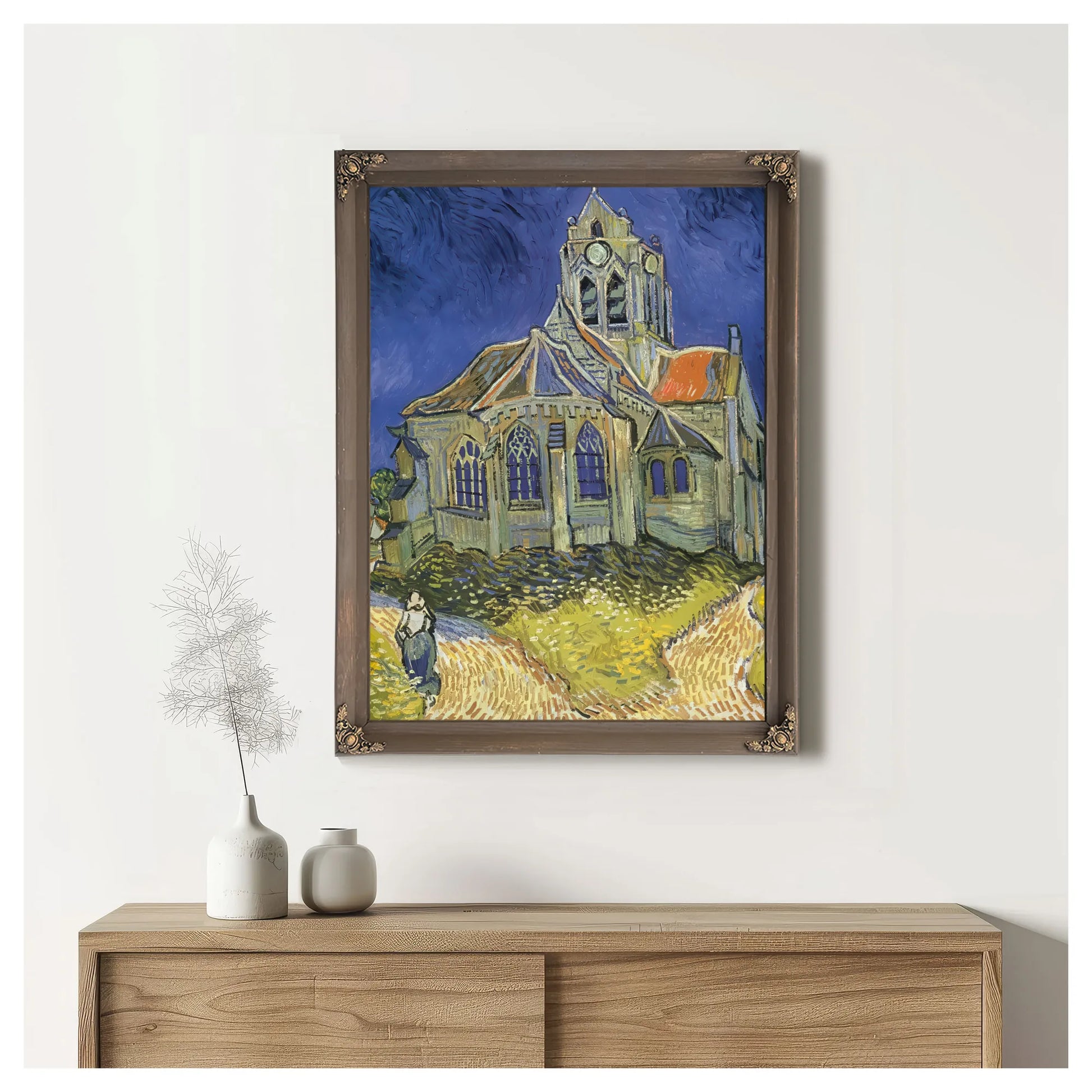 The Church At Auvers By Vincent Van Gogh Fine Art Print