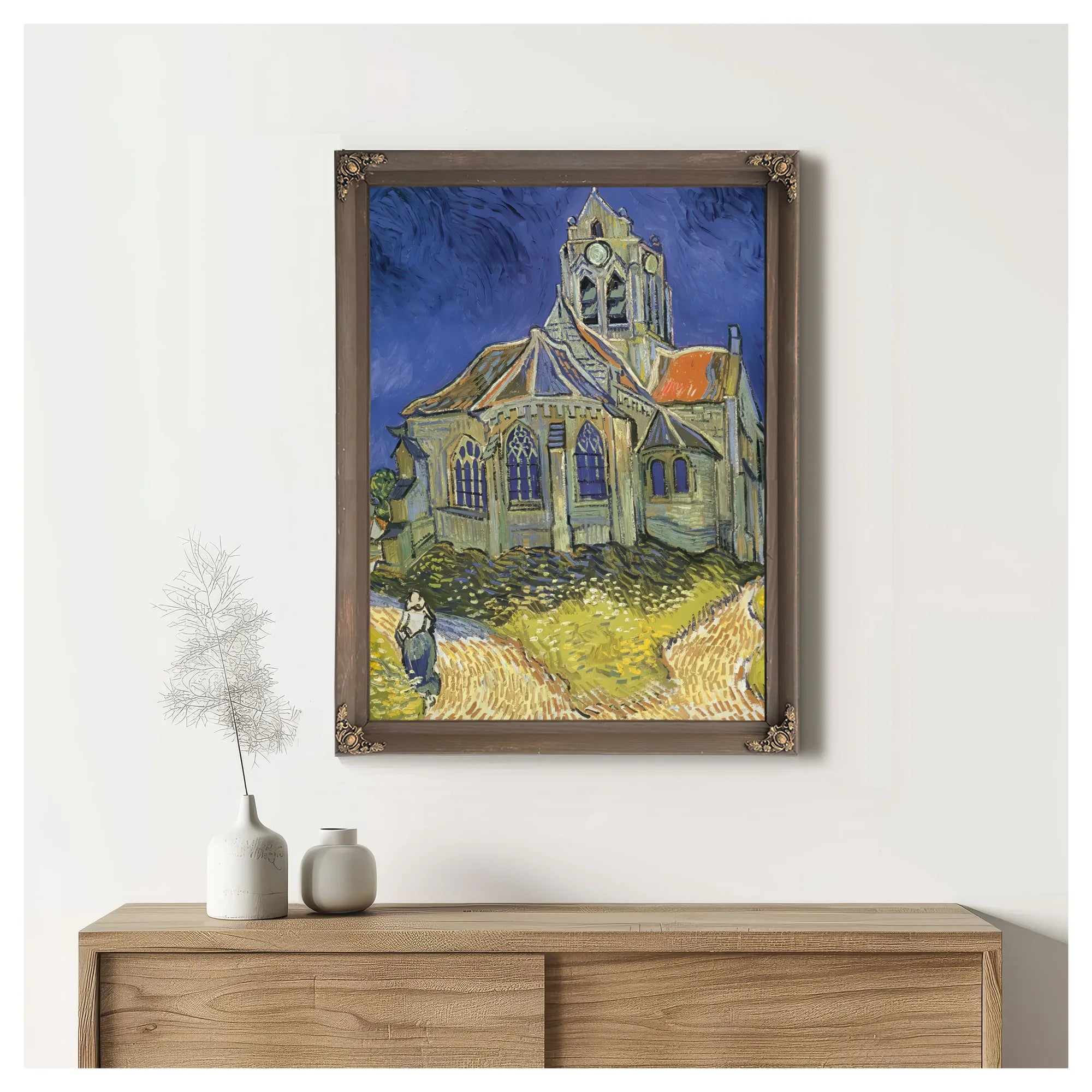 The Church At Auvers By Vincent Van Gogh Fine Art Print