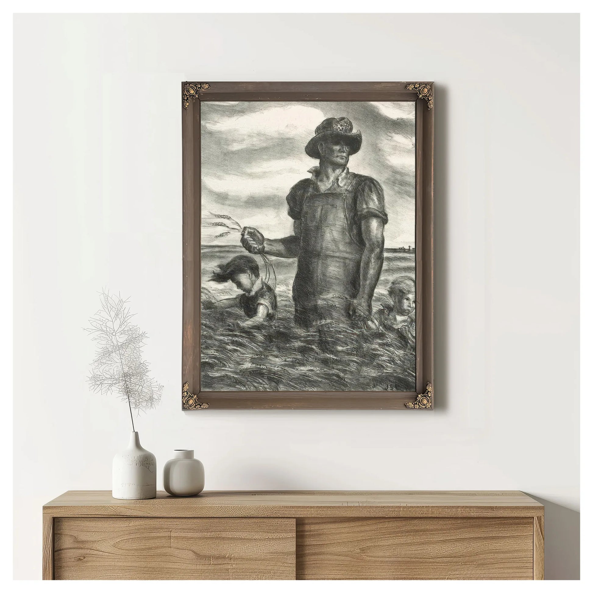 Our Good Earth (C. 36), 1942 By John Steuart Curry Fine Art Print