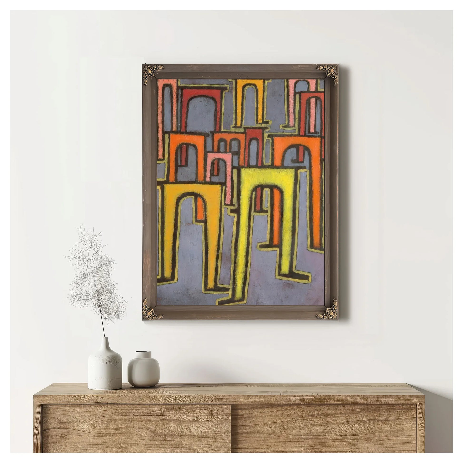 Picture Analysis By Paul Klee Fine Art Print