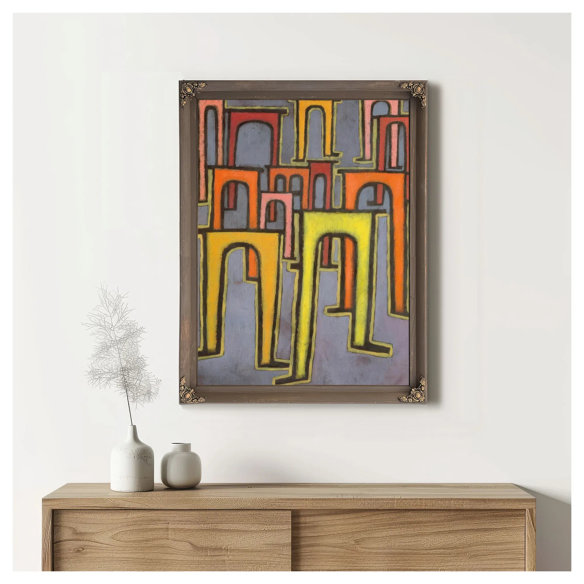 Picture Analysis By Paul Klee Fine Art Print