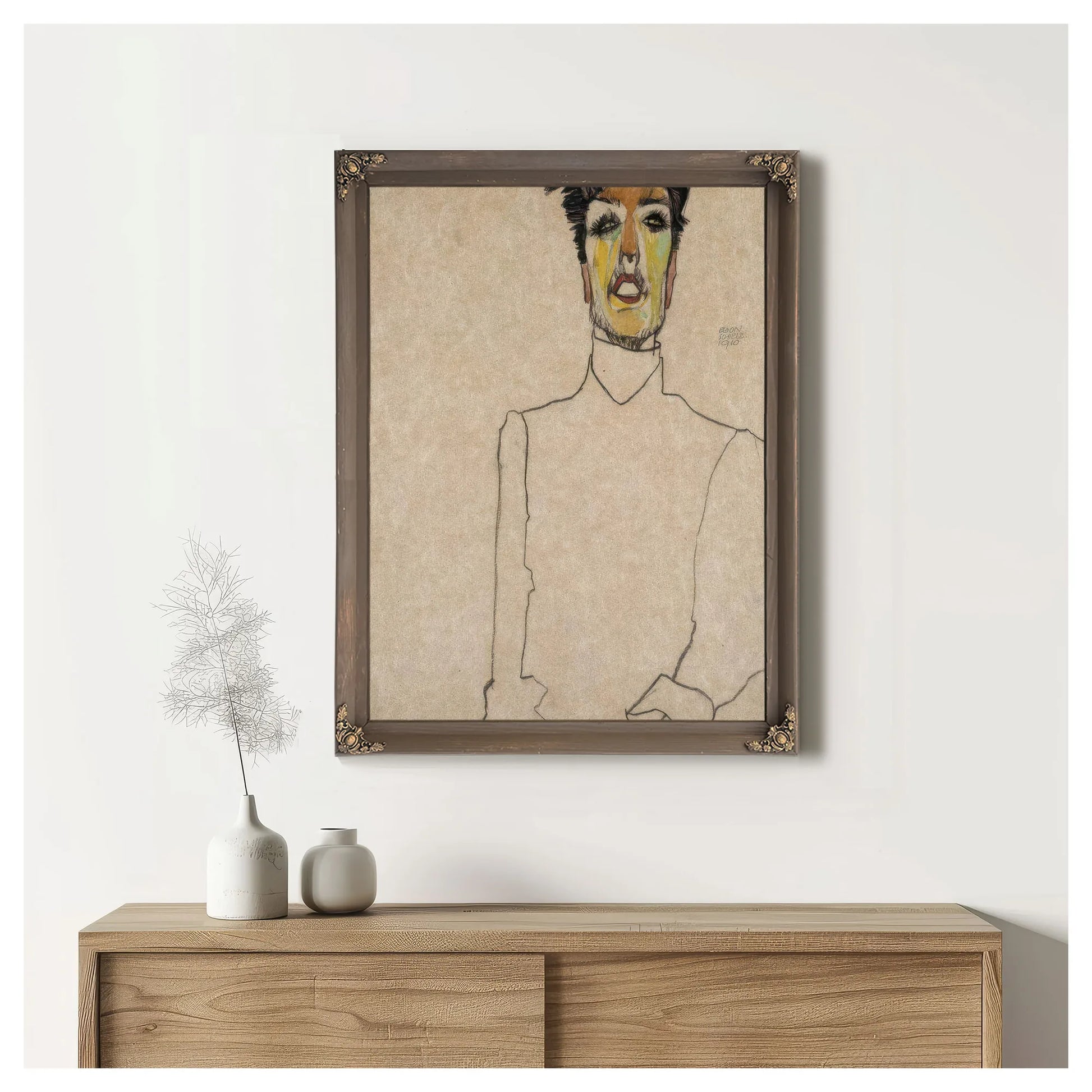 Singer Van Osen By Egon Schiele Fine Art Print