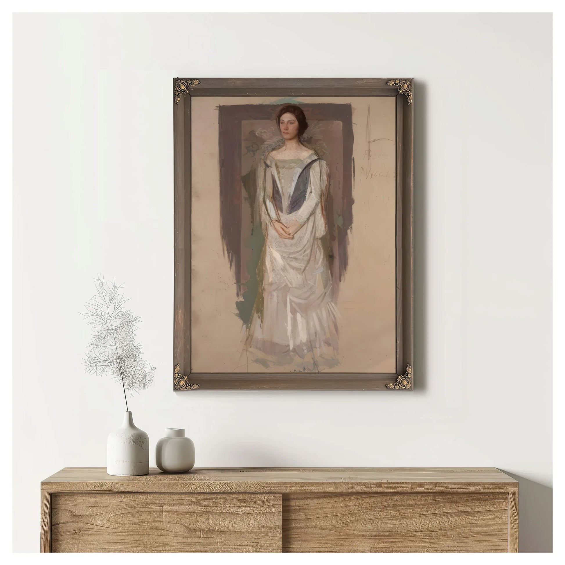 Standing Woman By Abbott Handerson Thayer Fine Art Print