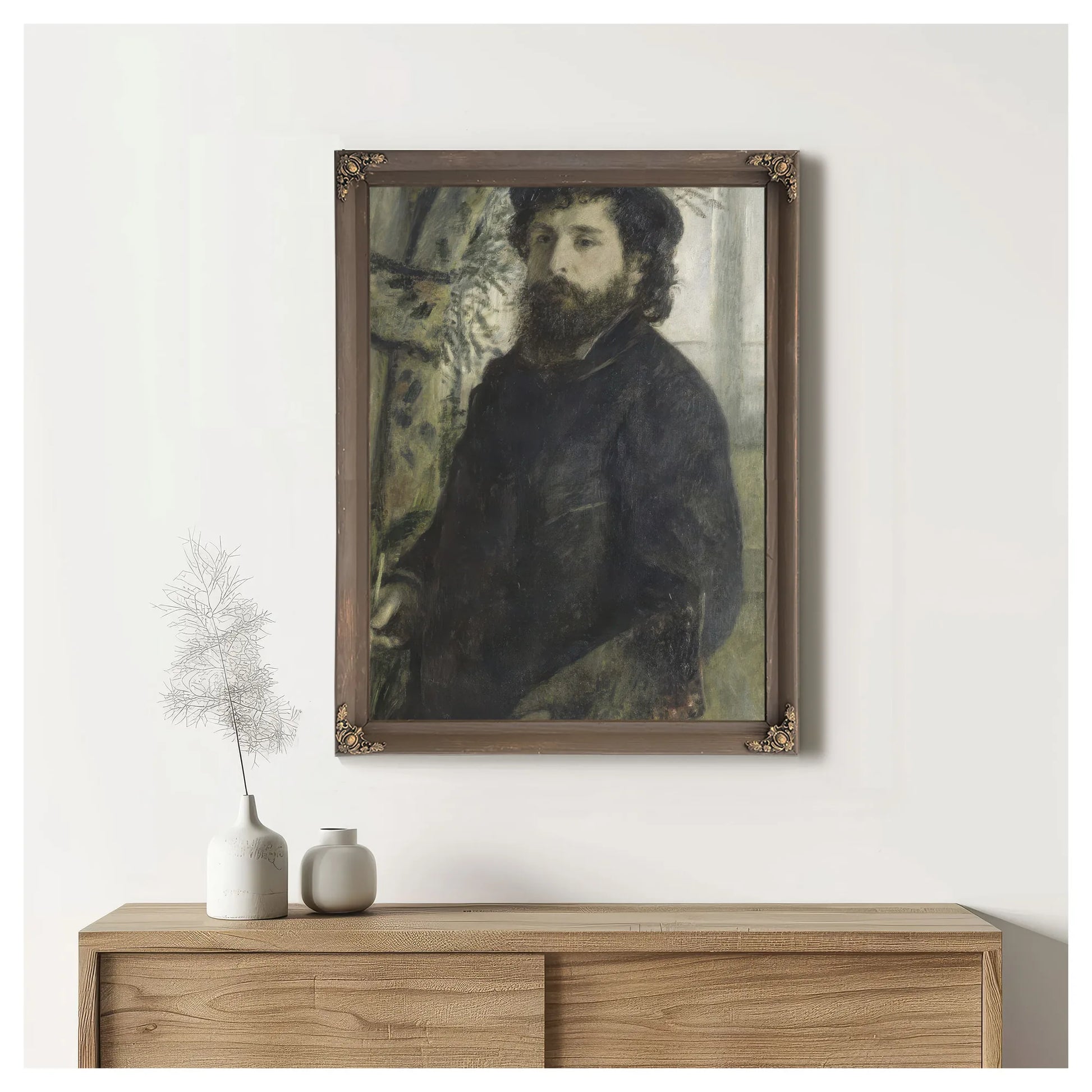 Claude Monet By Pierre Auguste Renoir Fine Art Print