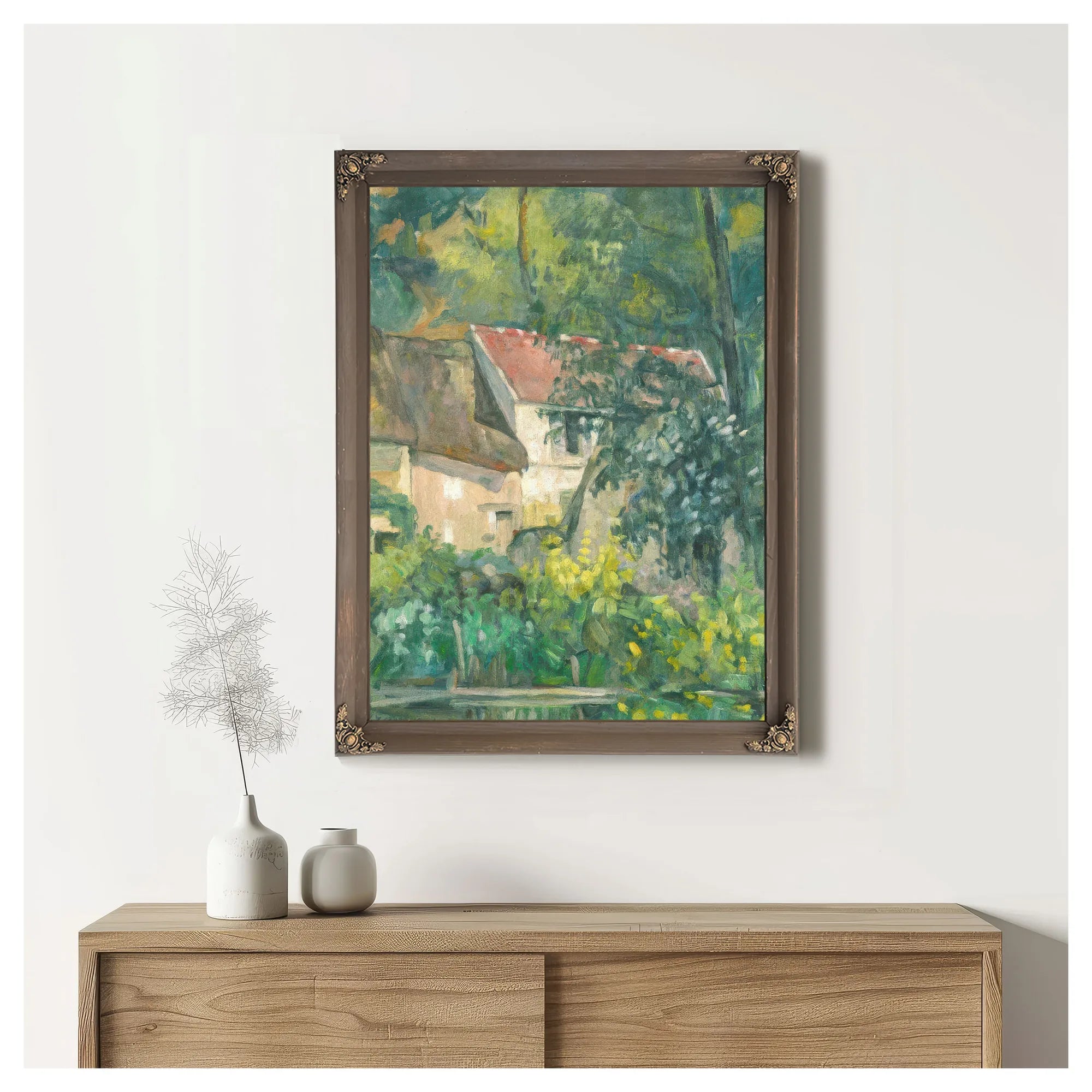House Of Pere Lacroix By Paul Cezanne Fine Art Print