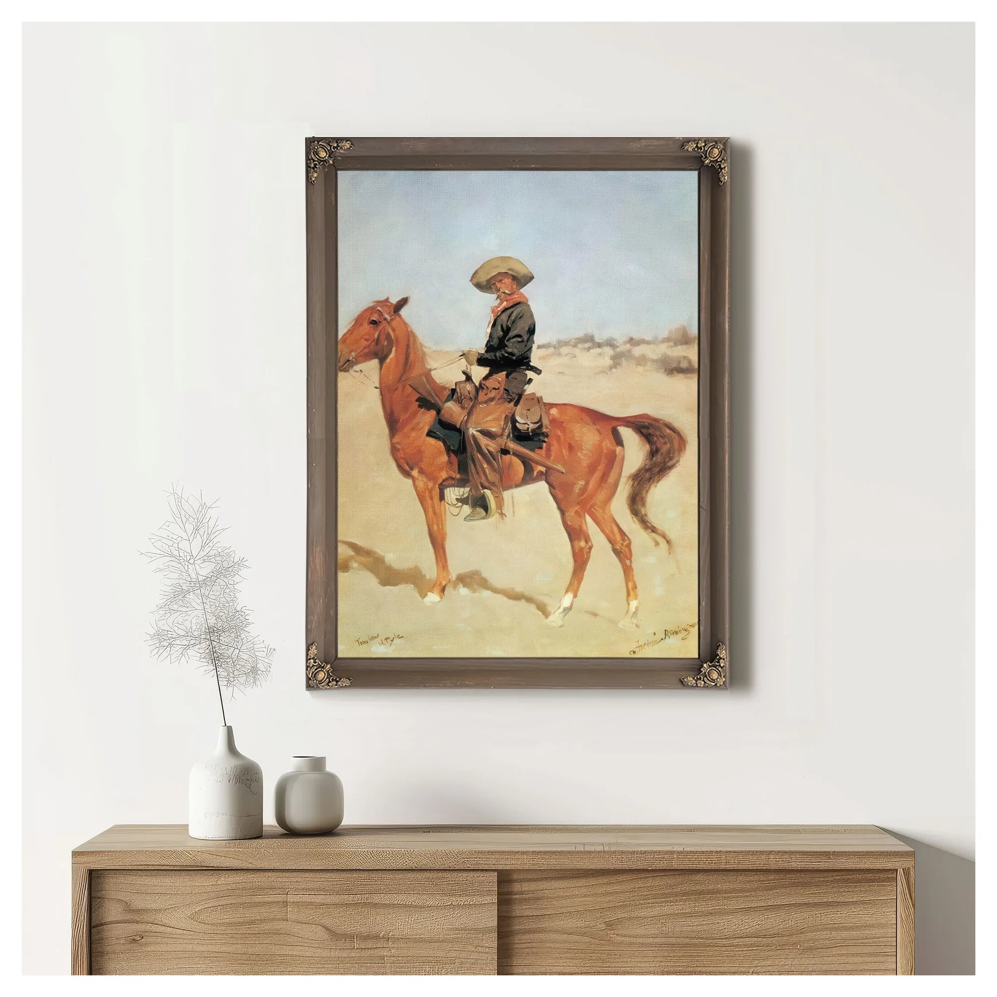 The Puncher By Frederic Remington Fine Art Print