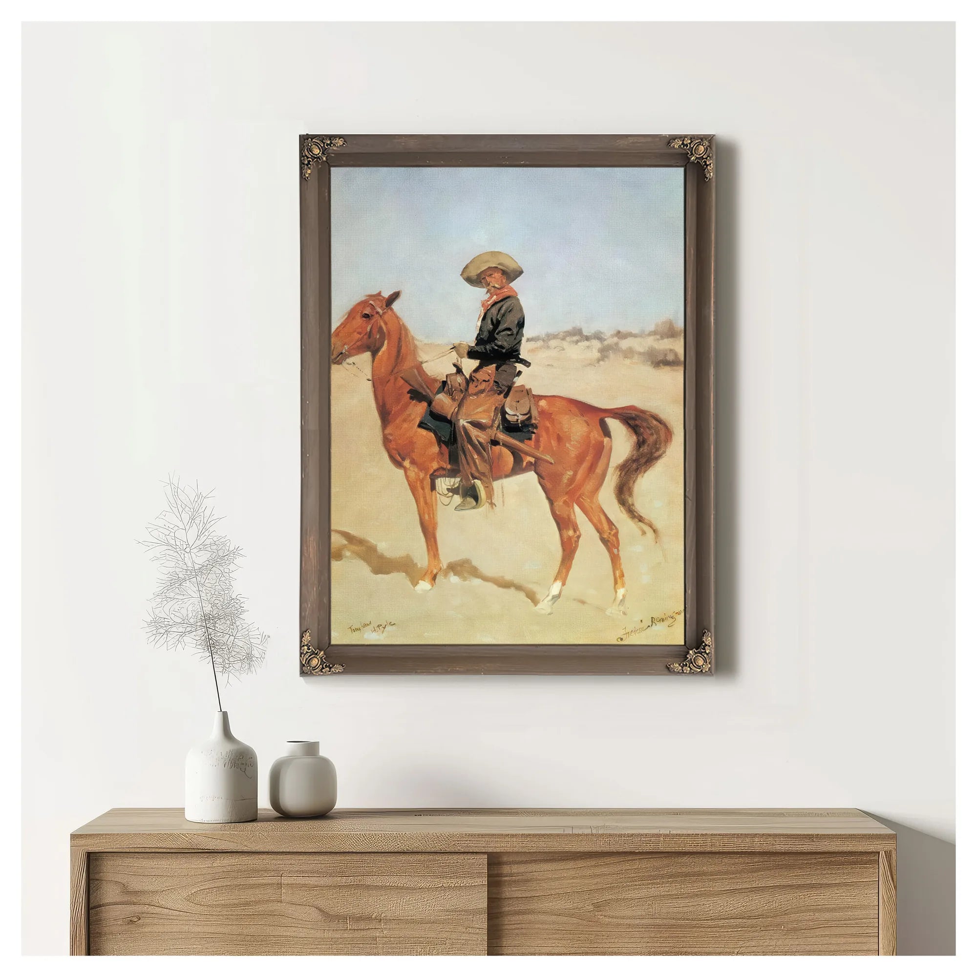 The Puncher By Frederic Remington Fine Art Print