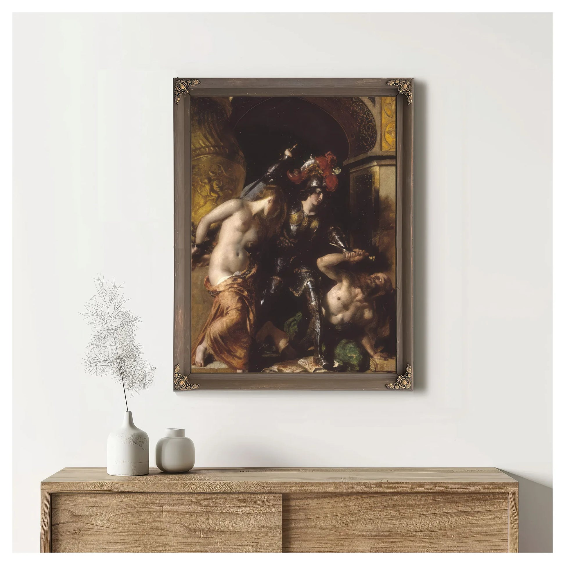 Britomart Redeems Faire Amoret By William Etty Fine Art Print