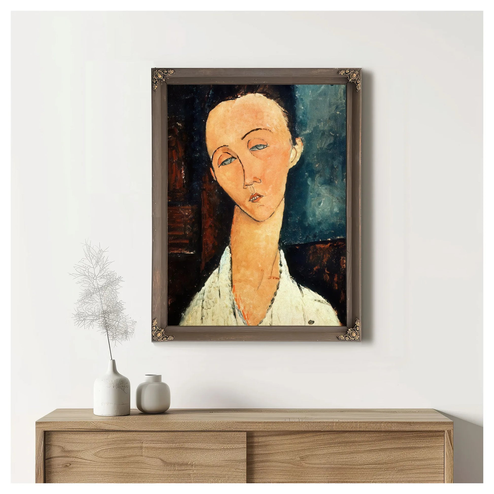 Portrait Of Lunia Czechowskaa By Amedeo Modigliani Fine Art Print