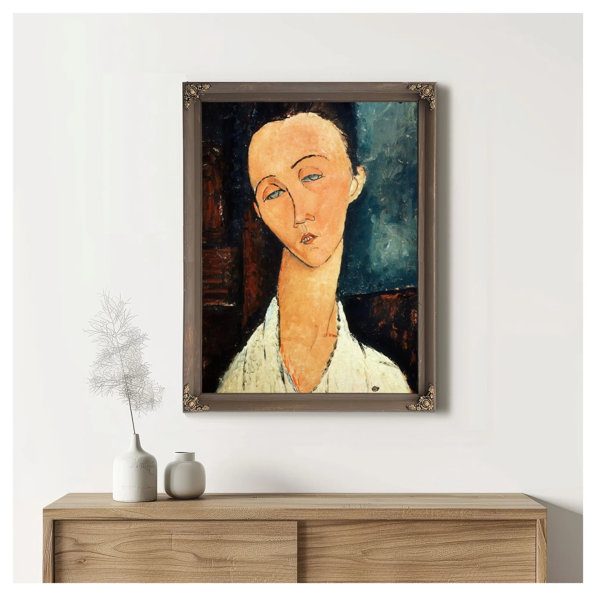Portrait Of Lunia Czechowskaa By Amedeo Modigliani Fine Art Print