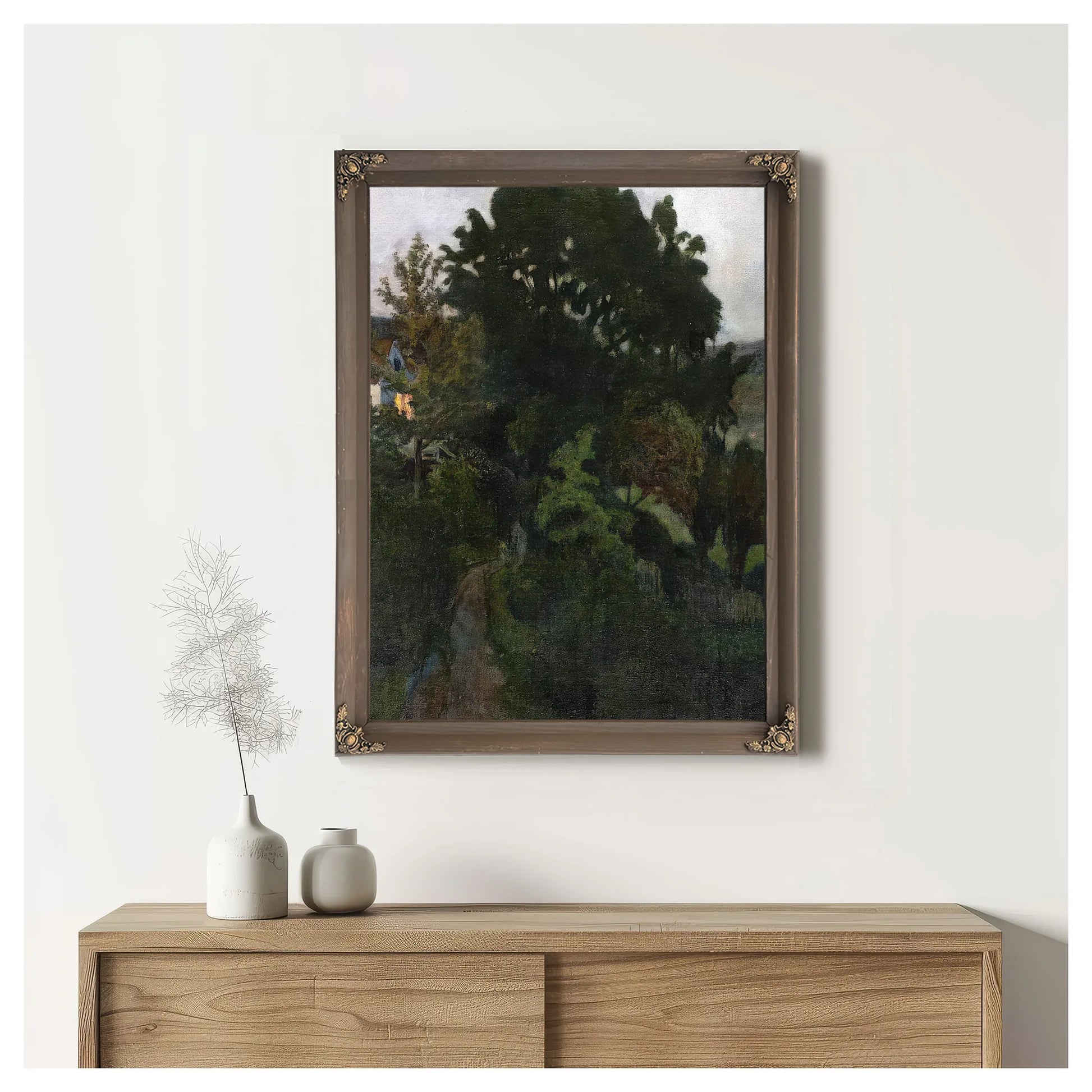 Autumn Dusk In The Garden By Nicolai Astrup Fine Art Print