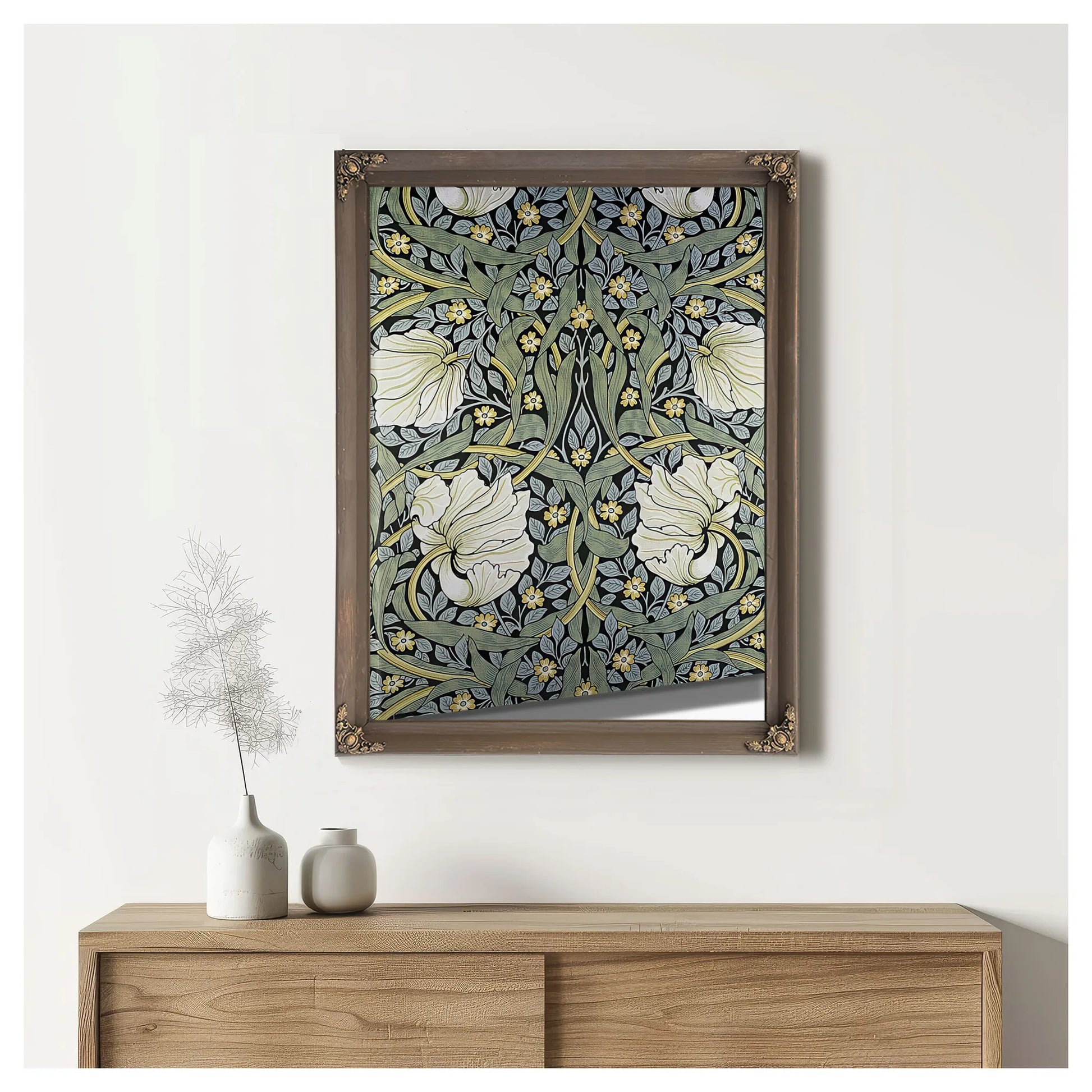 Pimpernel' Wallpaper Design By William Morris Fine Art Print