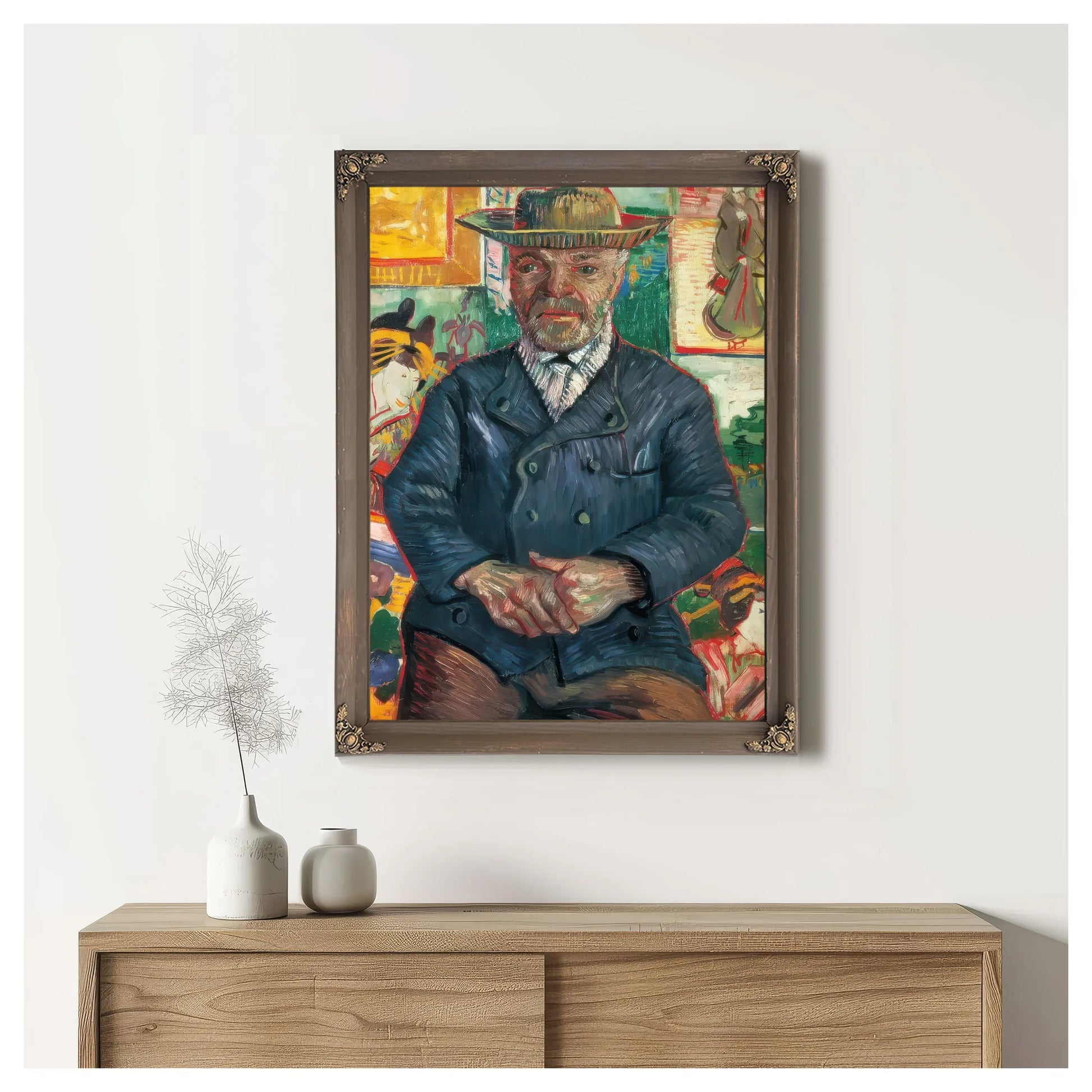 Portrait Of Pere Tanguy By Vincent Van Gogh Fine Art Print