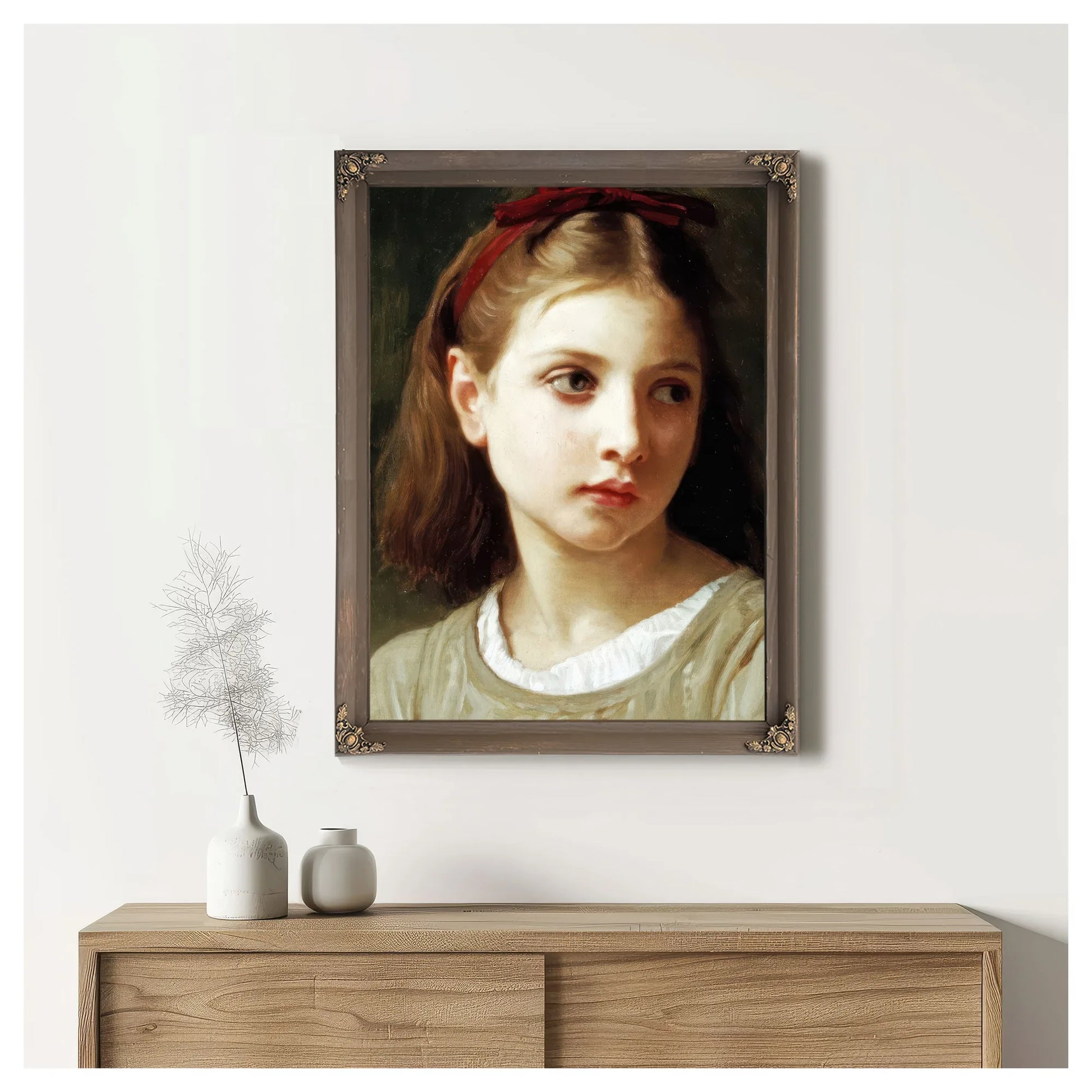 Une Petite Fille By William Adolphe Bouguereau Fine Art Print