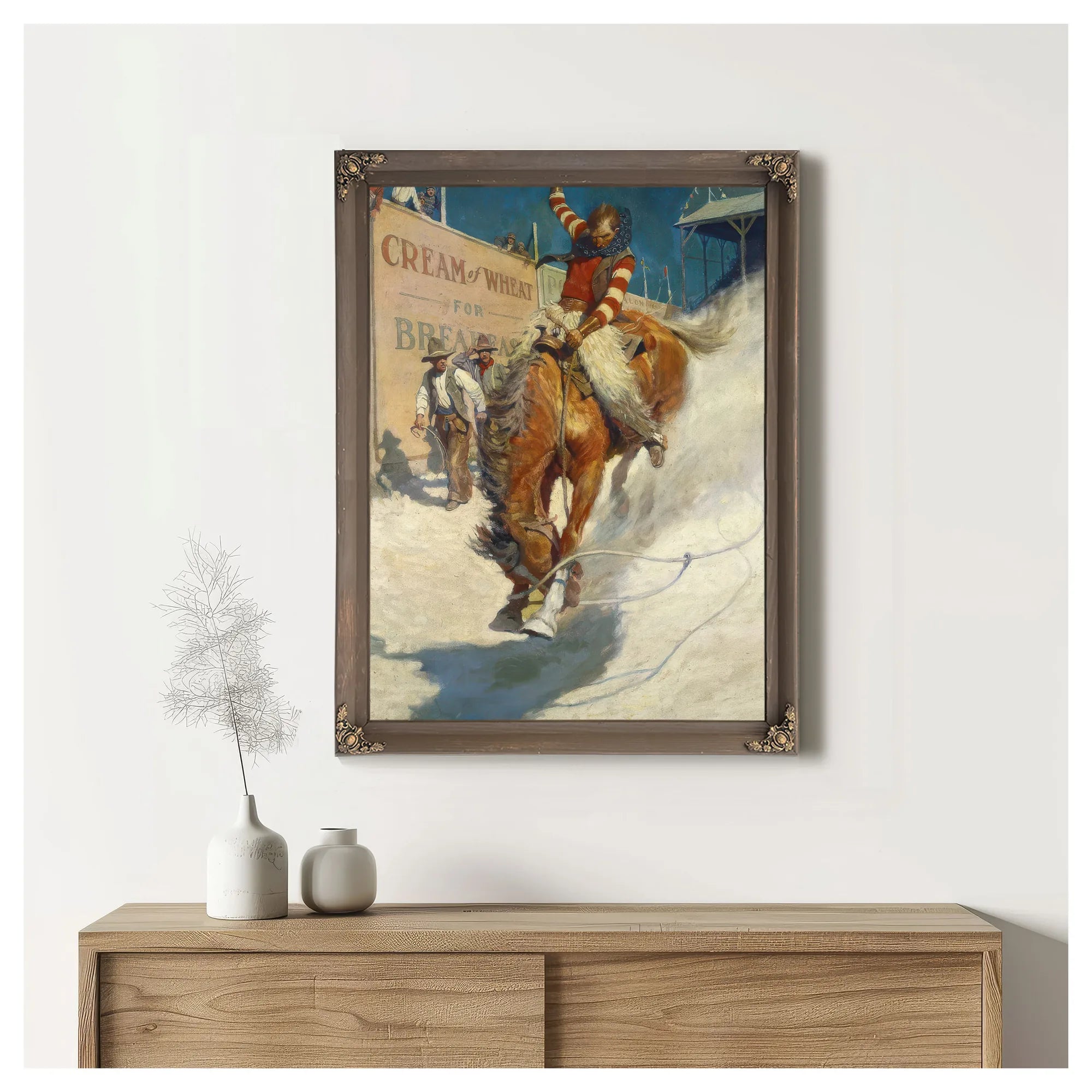 Bronco Buster By NC Wyeth Fine Art Print