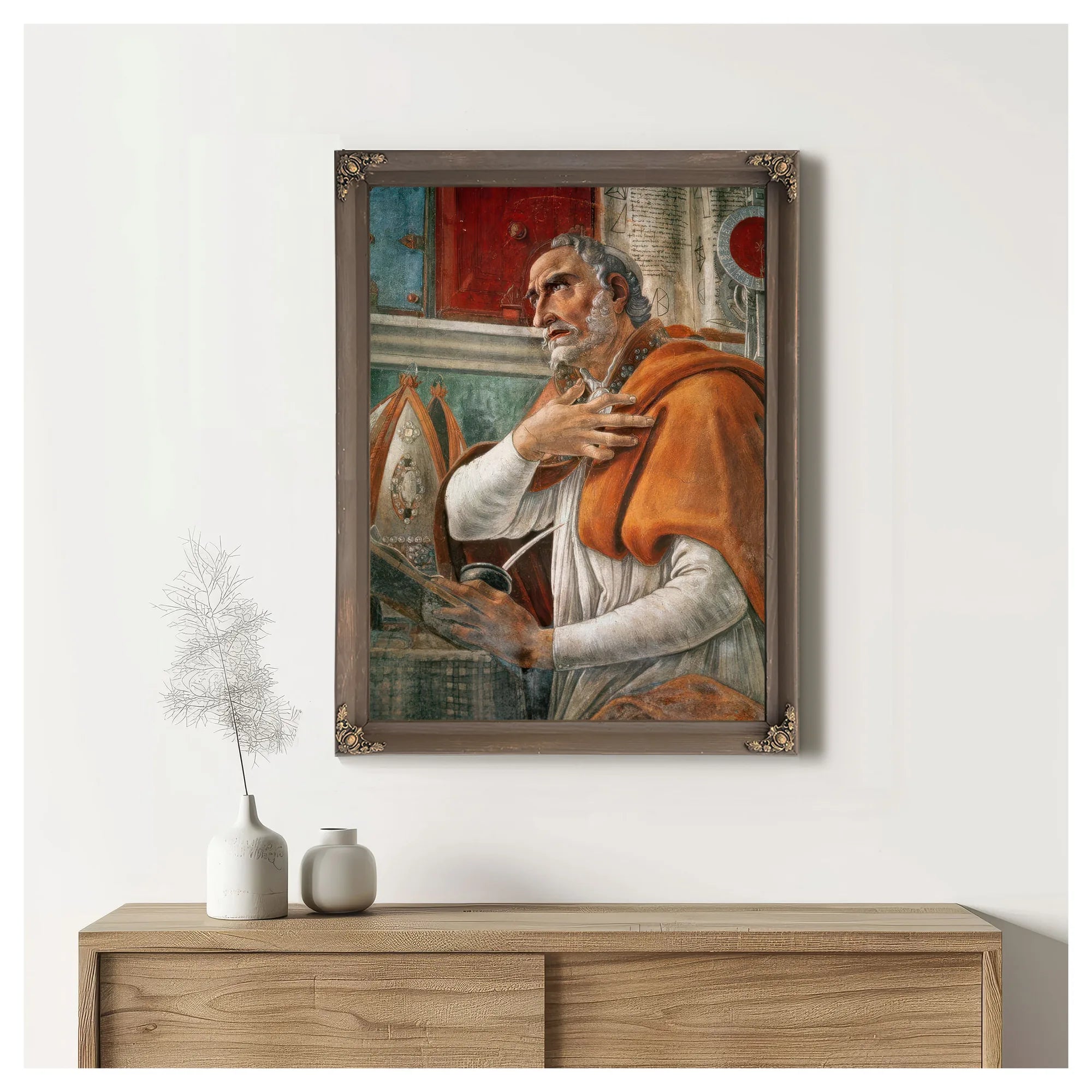 St. Augustine In His Cell By Sandro Botticelli Fine Art Print