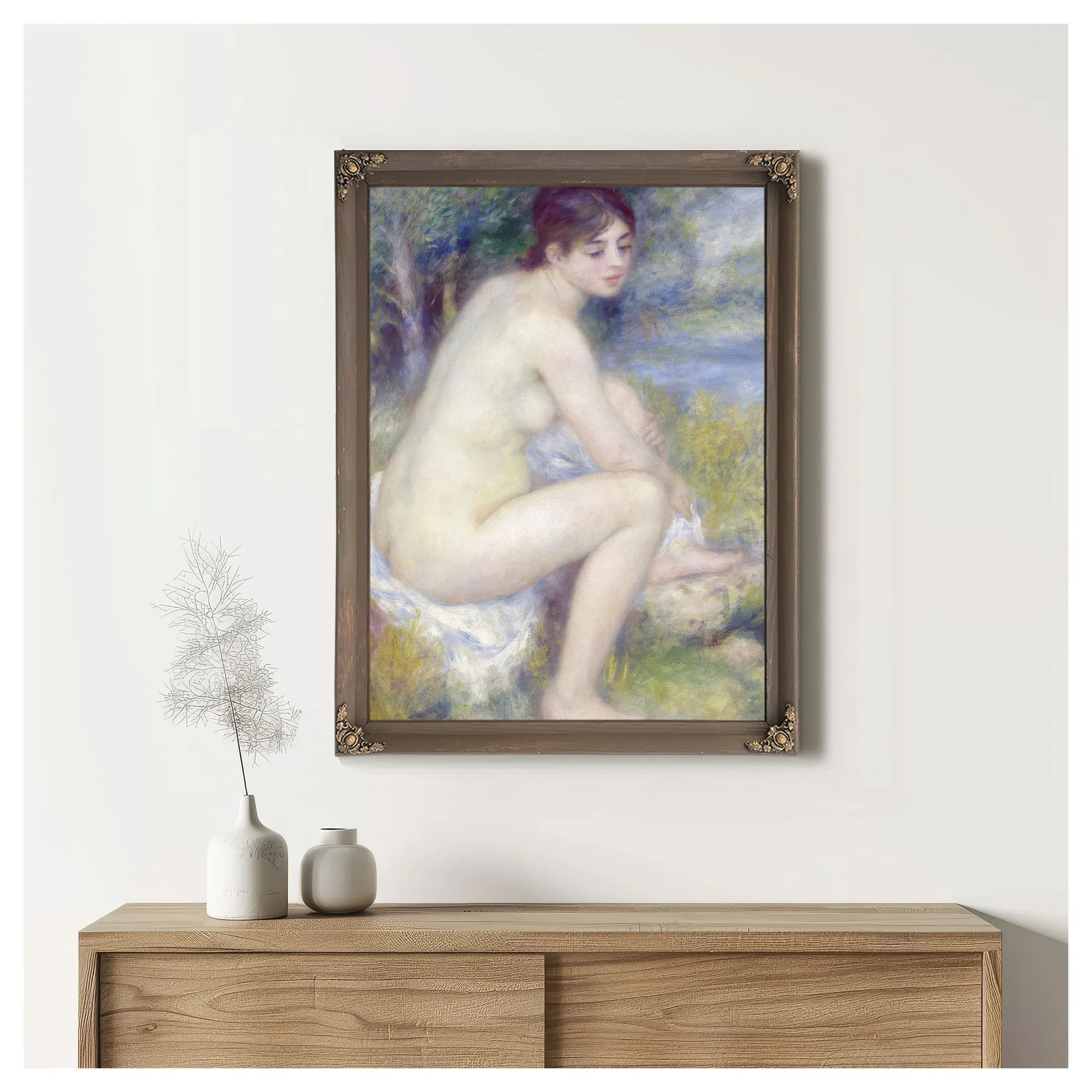 Nude In A Landscape 1 By Pierre Auguste Renoir Fine Art Print