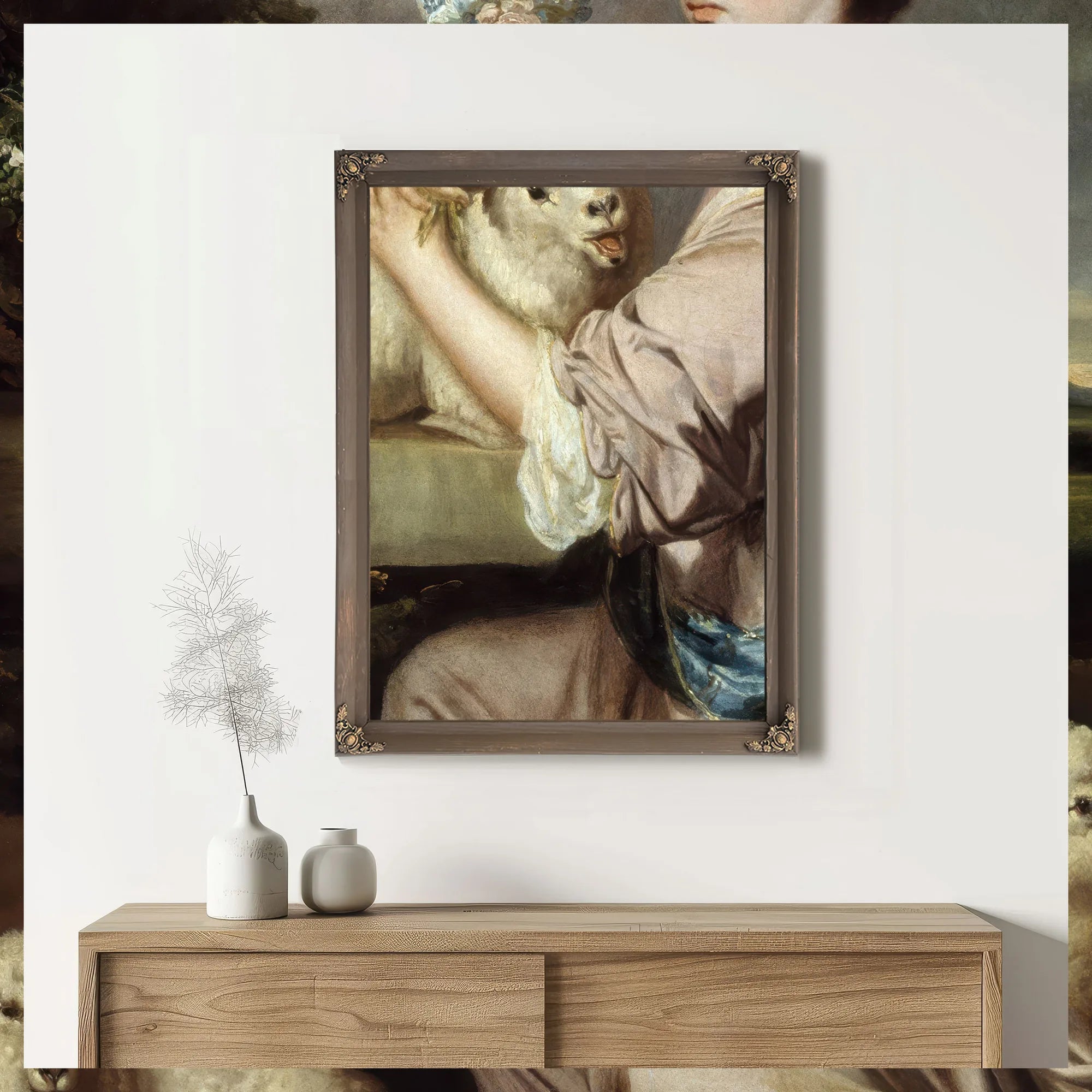 Lady Mary Leslie by Sir Joshua Reynolds Fine Art Print