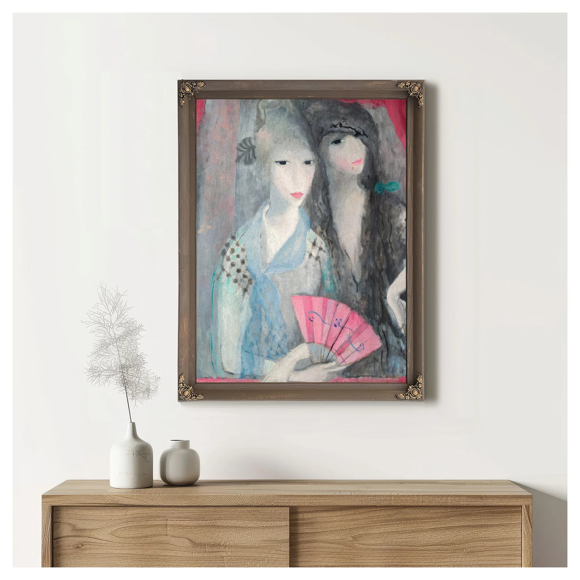 Two Spanish Girls 1915 By Marie Laurencin Fine Art Print