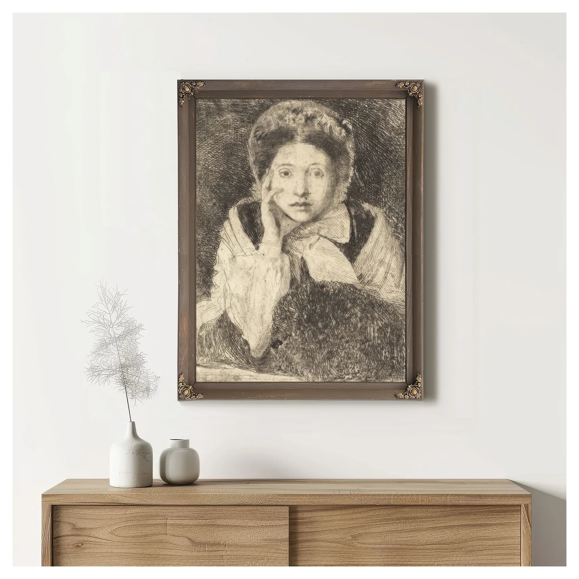 Marguerite De Gas, The Artist's Sister (Marguerite De Gas, Soeur De L'artiste) By Edgar Degas Fine Art Print