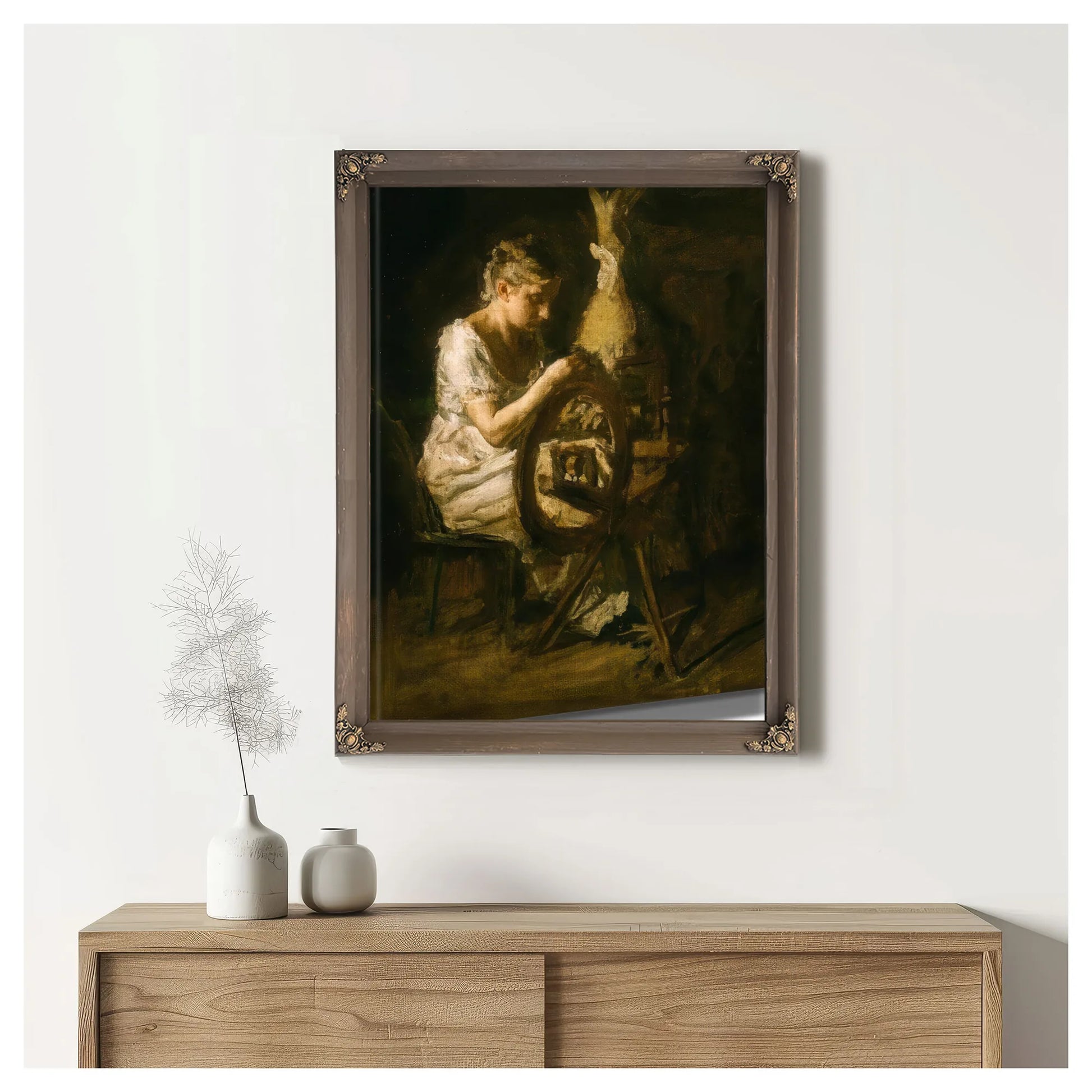 The Spinner By Thomas Eakins Fine Art Print