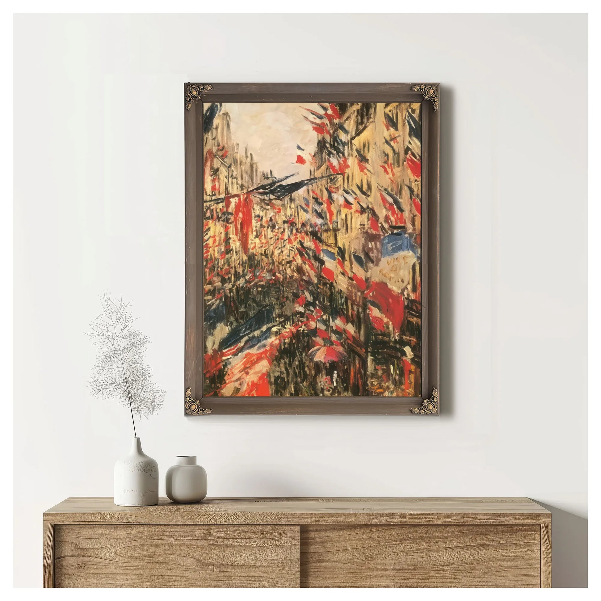 The Rue Saint Denis By Claude Monet Fine Art Print