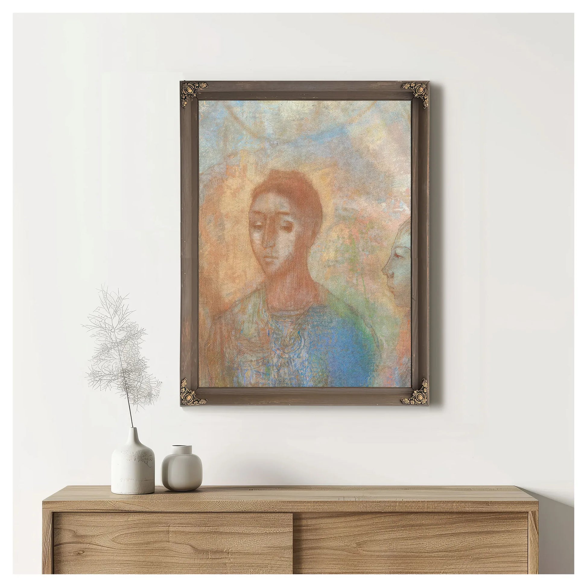 Woman And Child (Mujer Y Nino) By Odilon Redon Fine Art Print