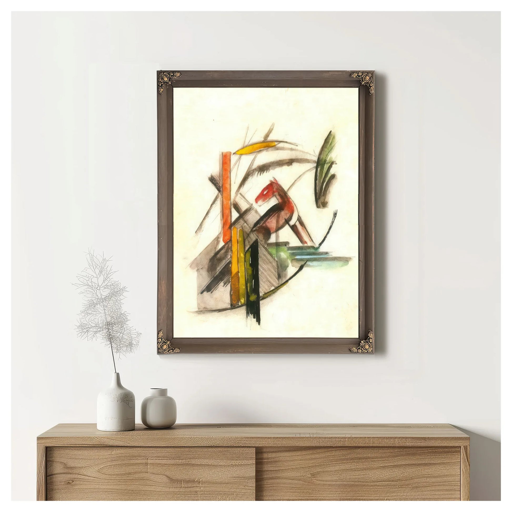 Reddish Animal By Franz Marc Fine Art Print