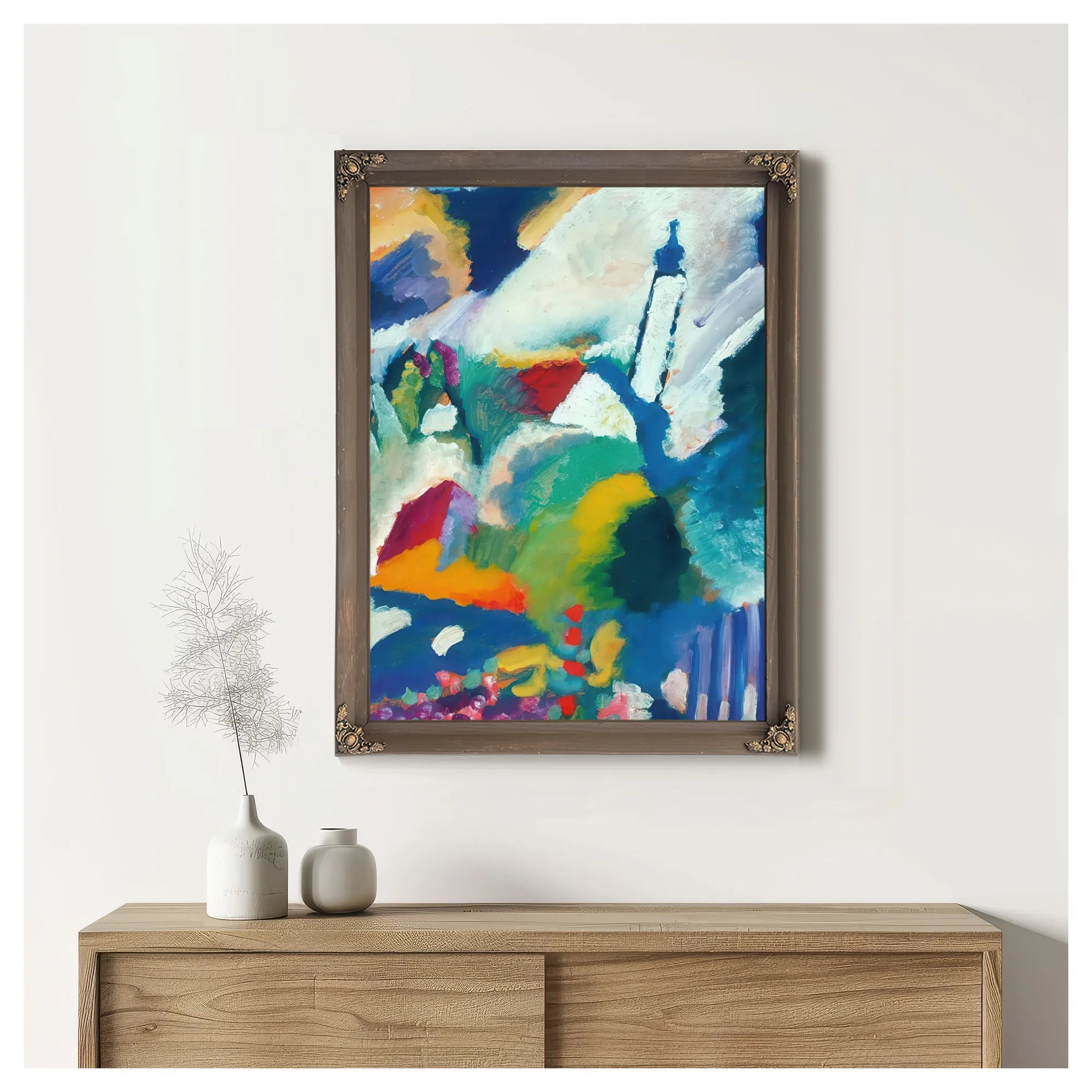 Church In Murnau 1910 By Wassily Kandinsky Fine Art Print