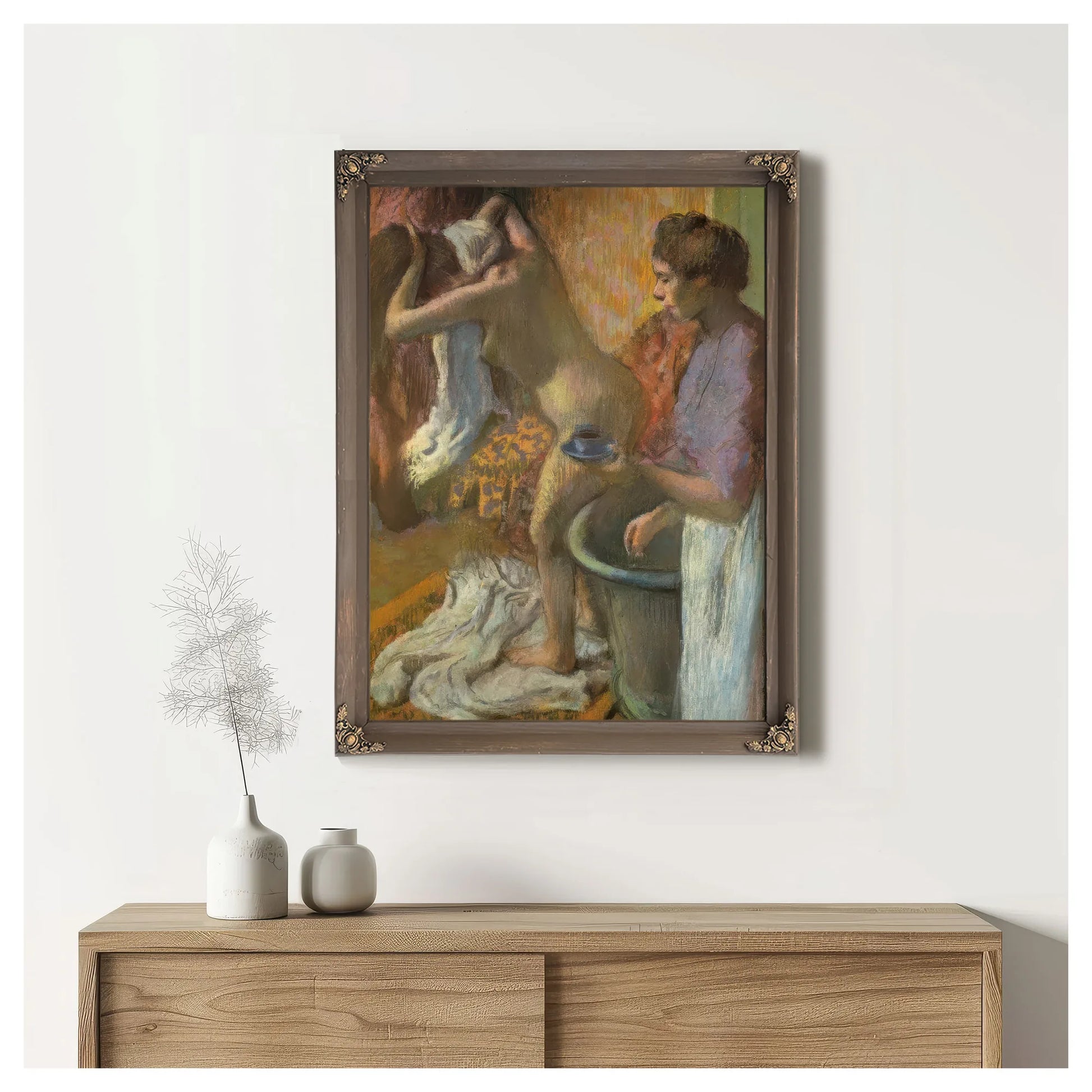 Breakfast After The Bath By Edgar Degas Fine Art Print