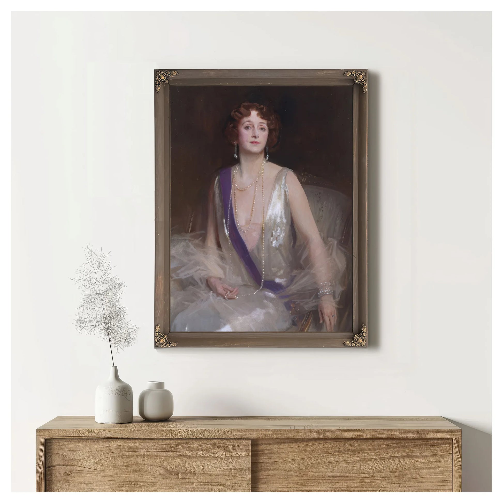Grace Elvina, Marchioness Curzon Of Kedleston By John Singer Sargent Fine Art Print